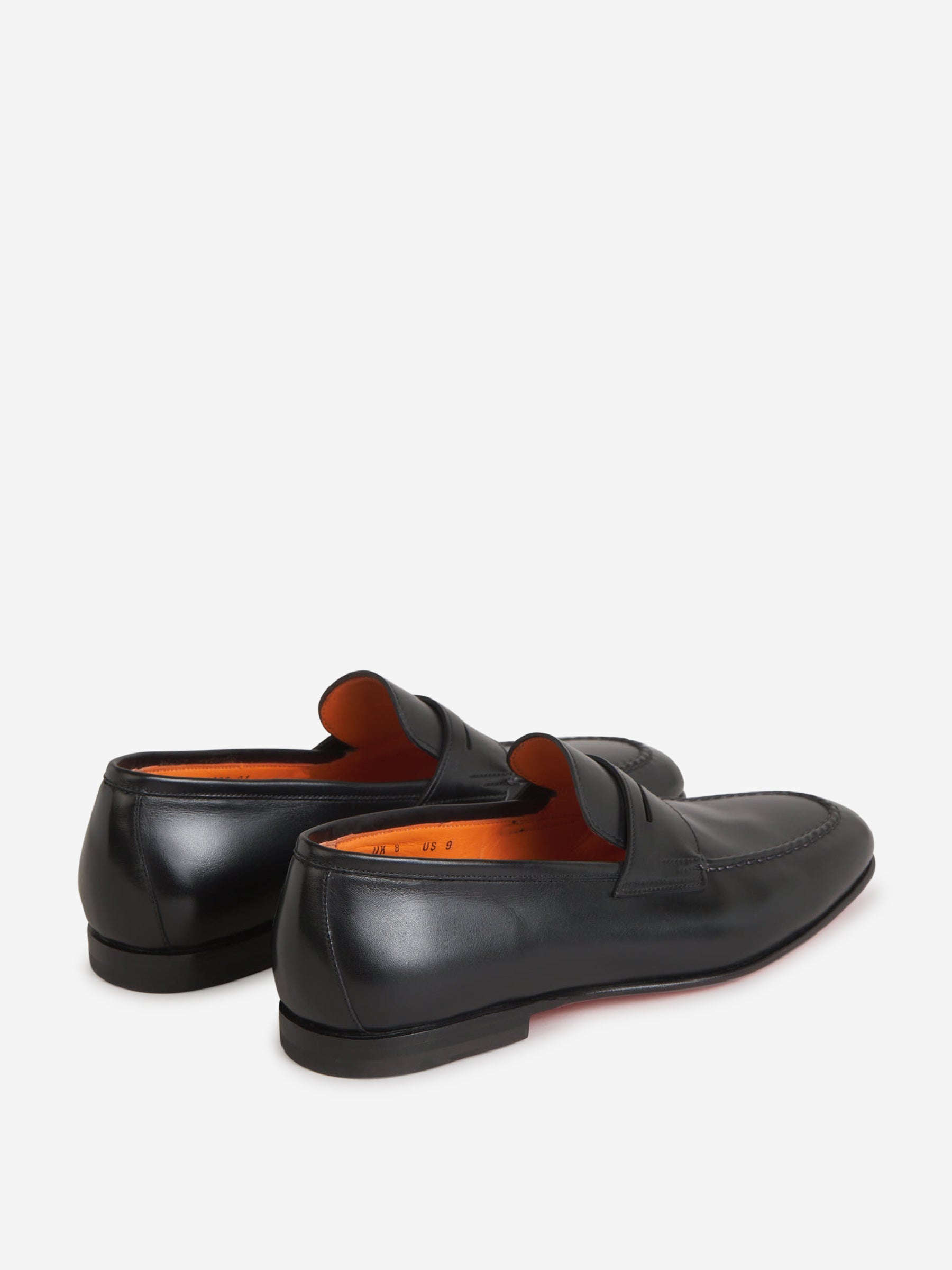 Outlet online Santoni Hombre Mocasines Piel Lisa color Negro sku 611-004406 01 - Foto 3