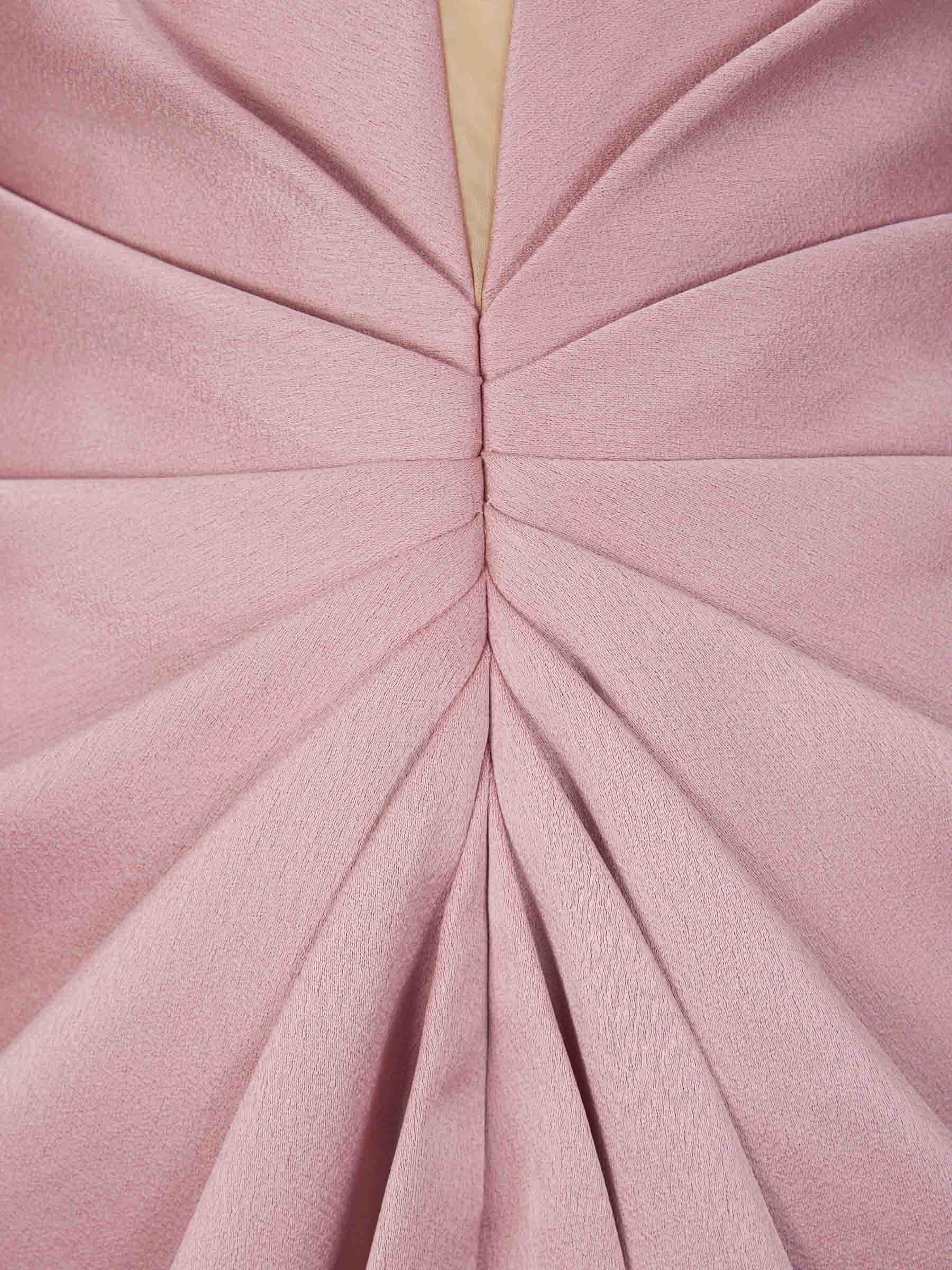 Outlet online Rasario Mujer Vestido Maxi Satén color Rosa Palo sku 732-001364 01 - Foto 5