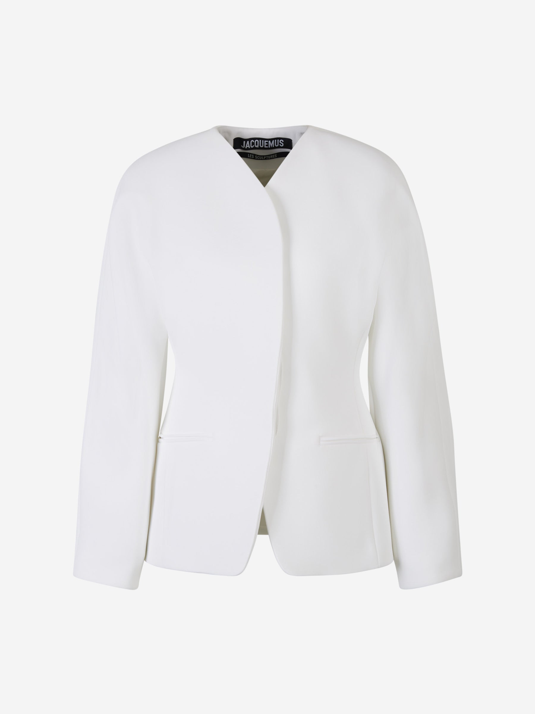 Outlet online Jacquemus Mujer Chaqueta Le Veste Ovalo color Blanco sku 741-002084 01 - Foto 1