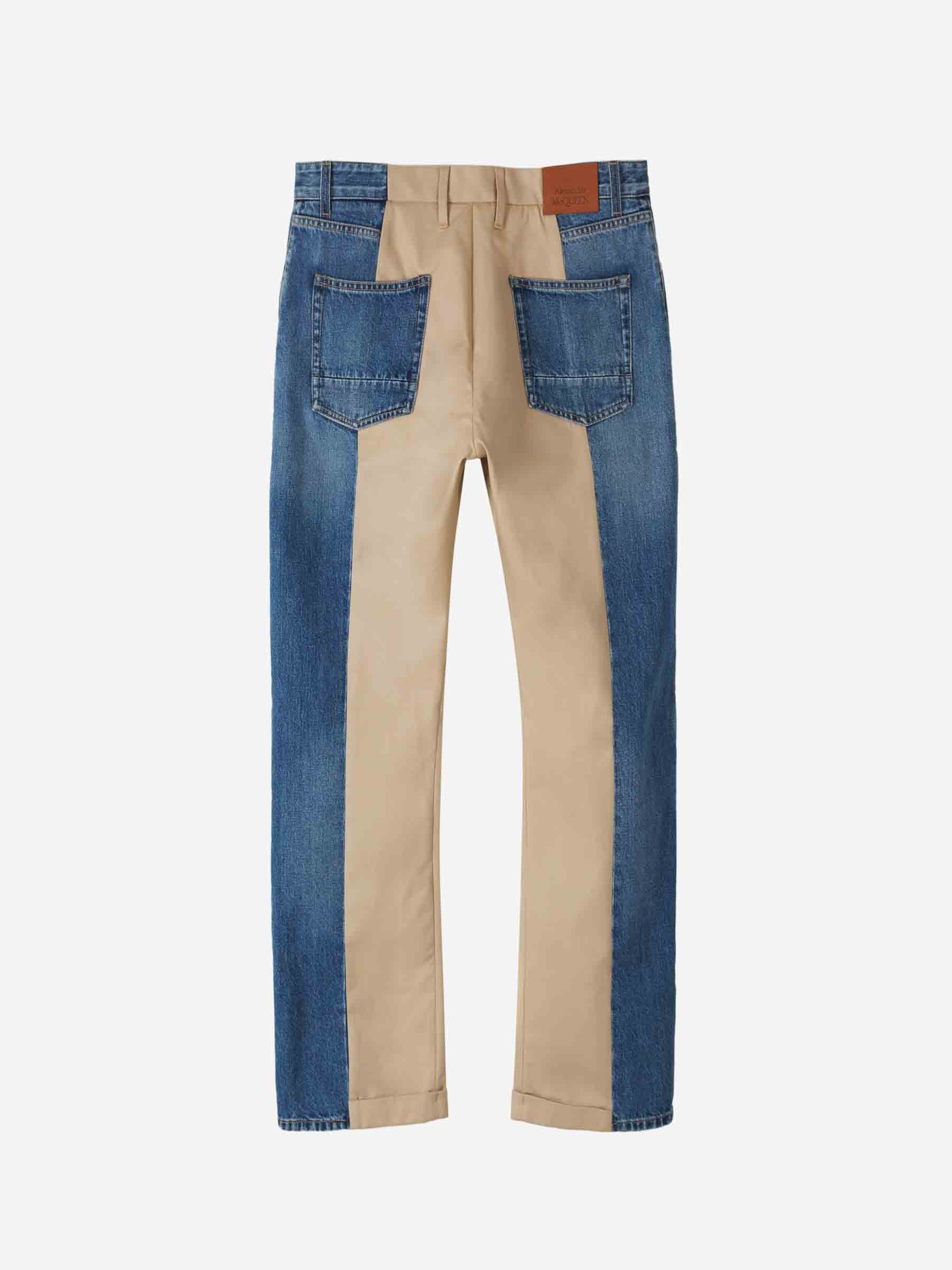 Outlet online Alexander McQueen Hombre Pantalones Cinco Bolsillos Bicolor color Multicolor sku 521-002971 01 - Foto 2