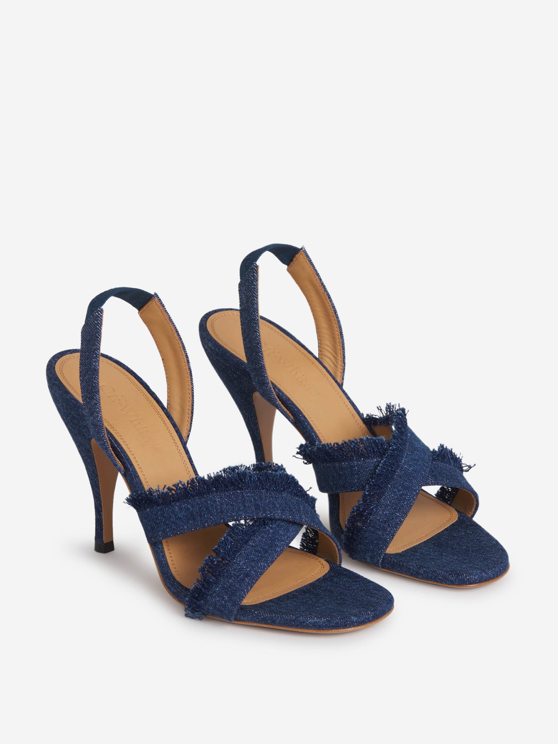 Outlet online Off-White Mujer Sandalias Denim Slingback color Azul Denim sku 800-005188 01 - Foto 2