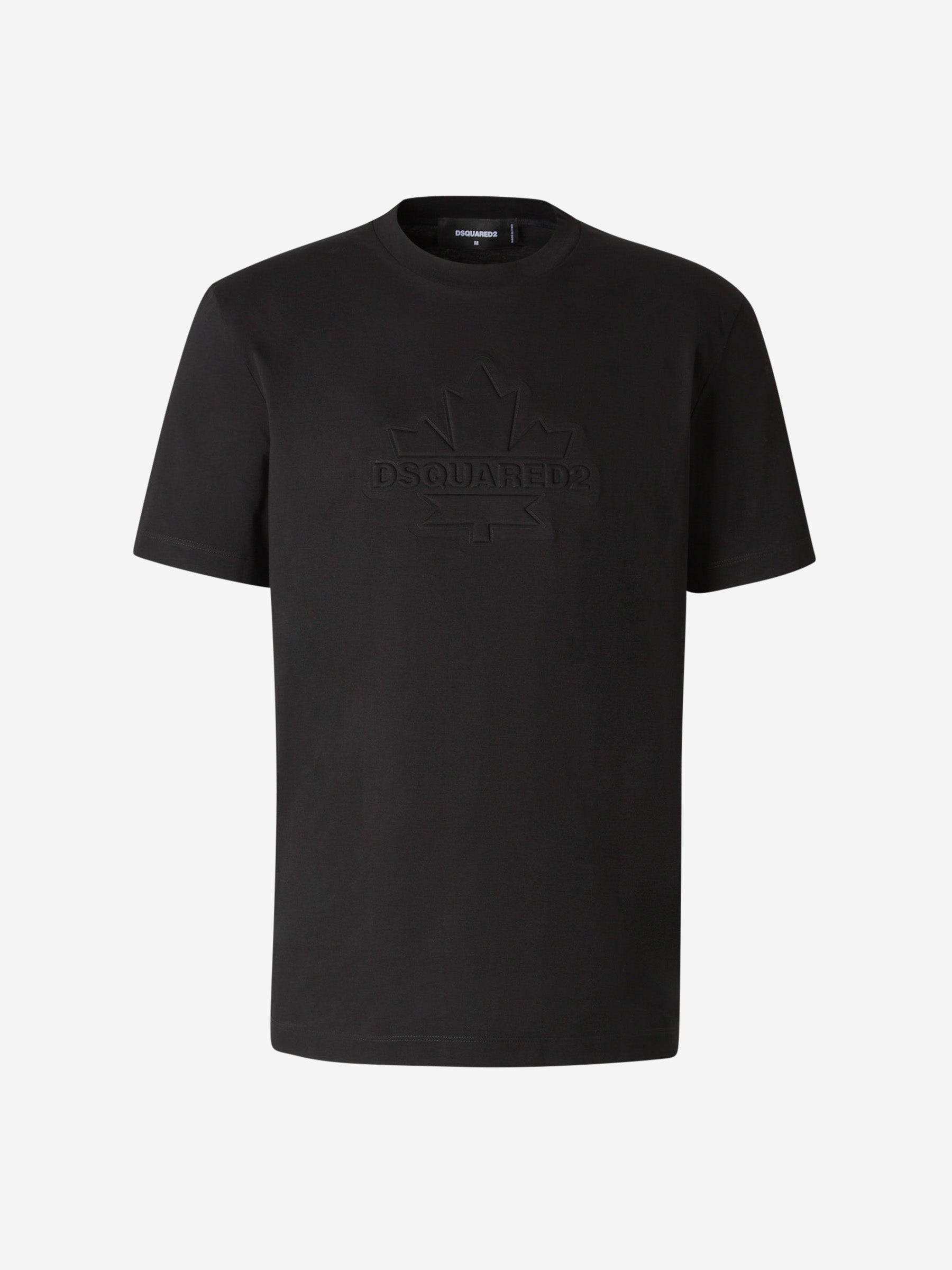 Outlet online Dsquared2 Hombre Camiseta Logo Algodón color Negro sku 553-003817 01 - Foto 1