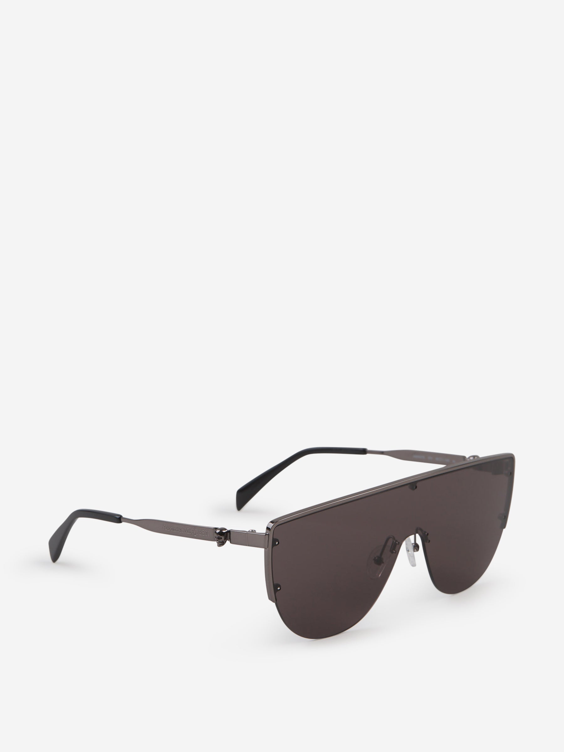 Outlet online McQueen Hombre Gafas de Sol Estilo Máscara color Plateado sku 614-002689 01 - Foto 2