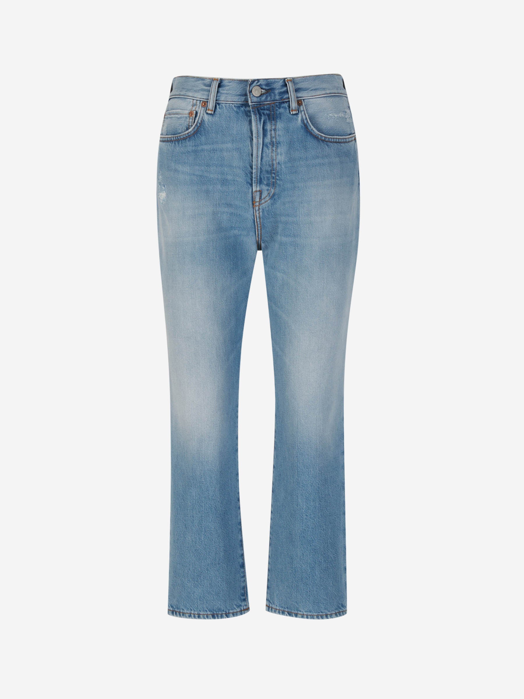 Outlet online Acne Studios Mujer Jeans Rectos Algodón color Azul Denim sku 763-001547 01 - Foto 2