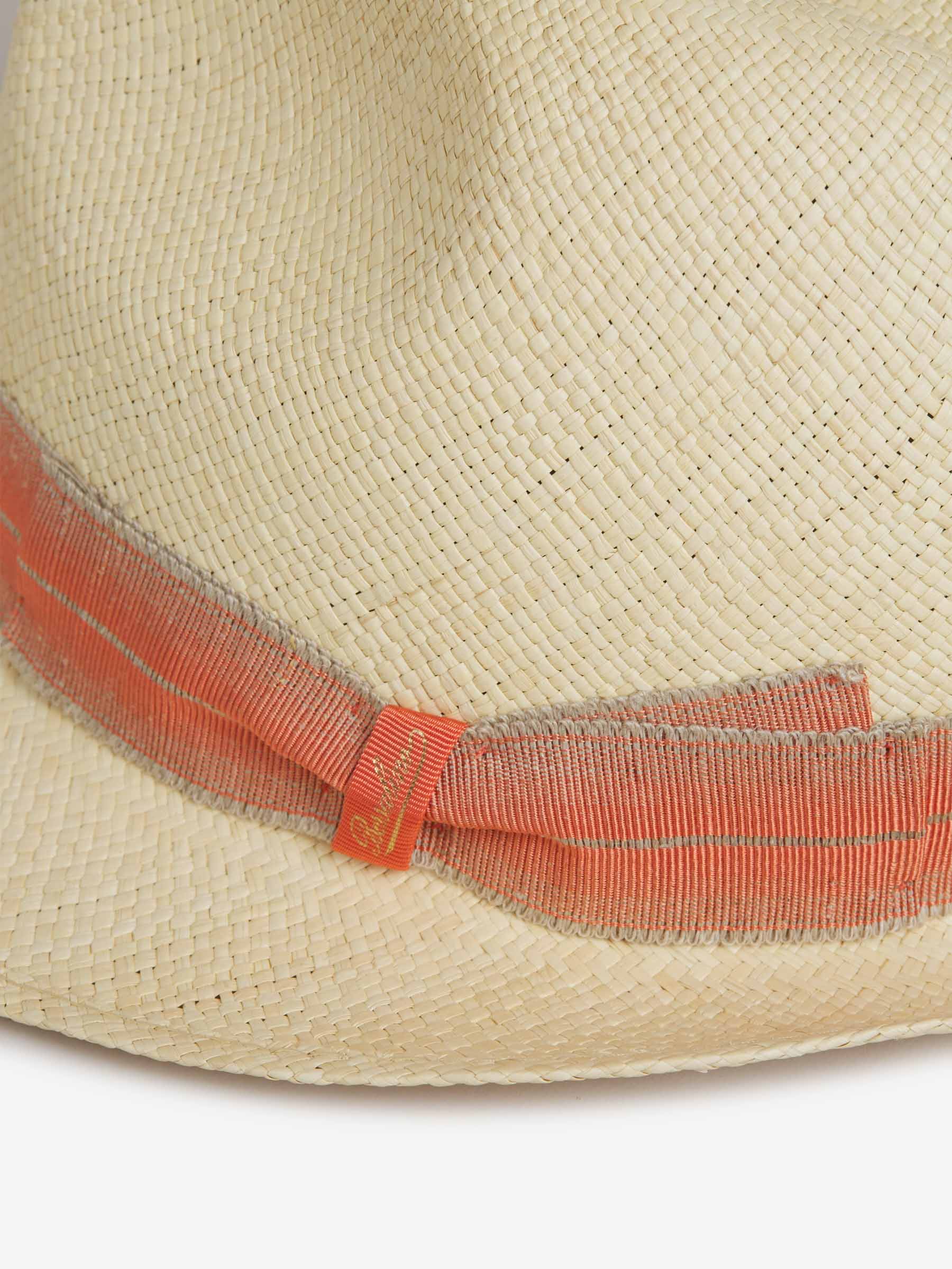 Outlet online Borsalino Hombre Sombrero Panamá Paja color Naranja Claro sku 695-001479 01 - Foto 6