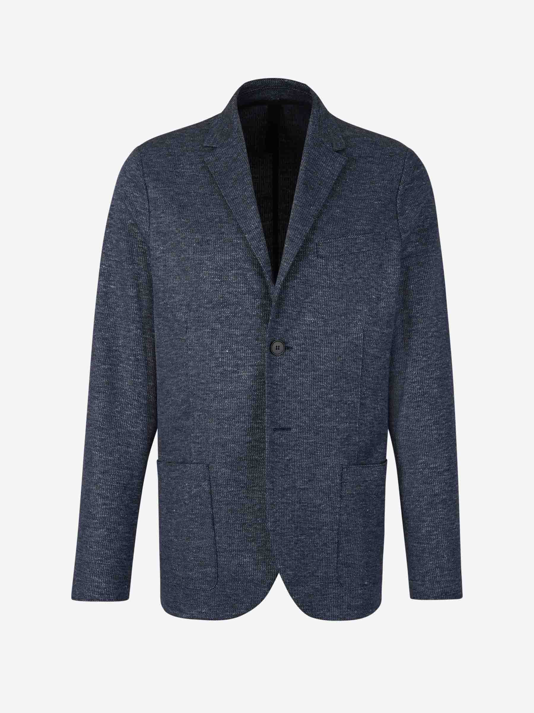 Outlet online Harris Wharf Hombre Americana Lino y Algodón color Azul sku 302-003416 01 - Foto 1