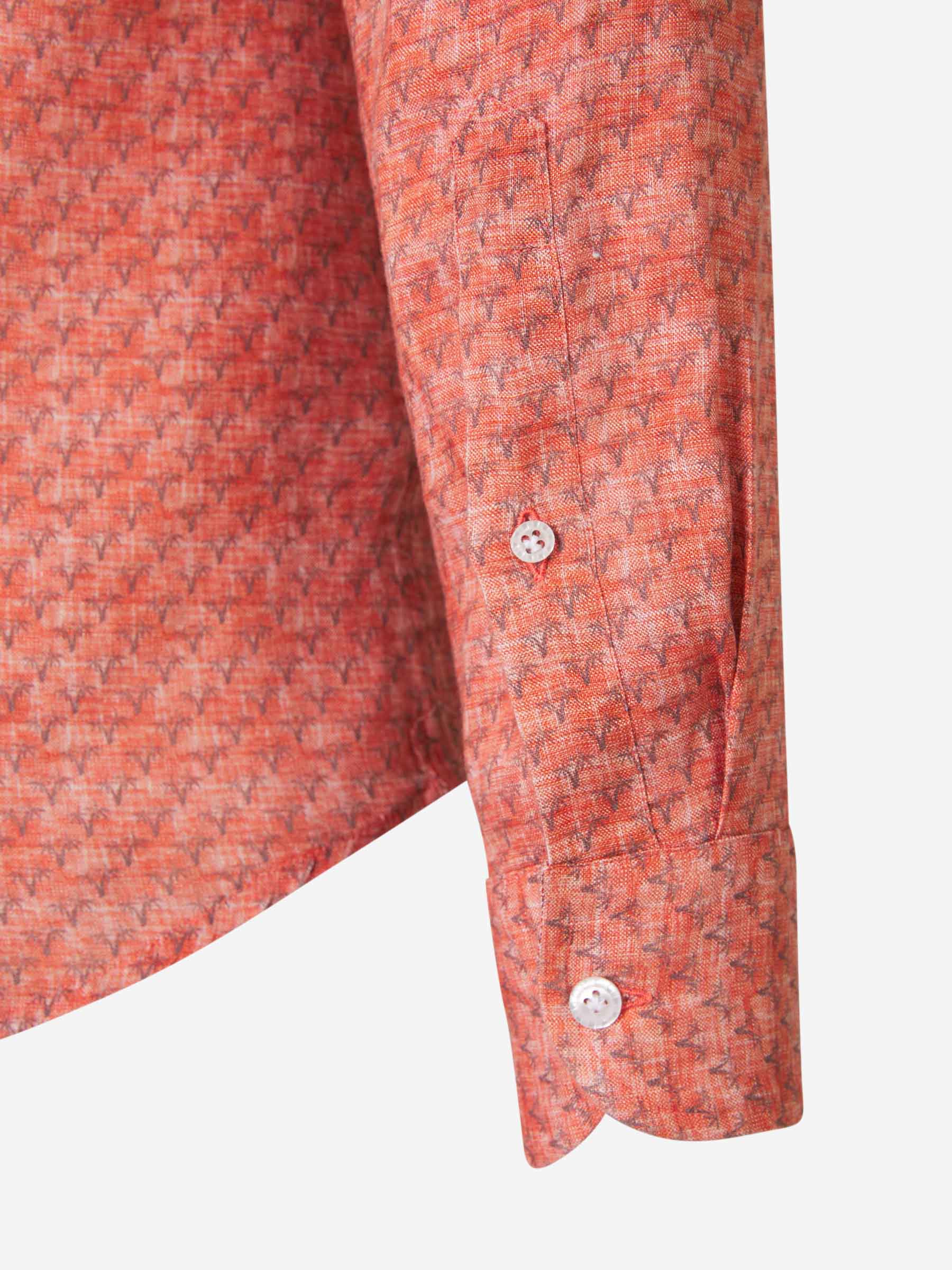 Outlet online Santa Eulalia Hombre Camisa Motivo Palmeras color Coral sku 531-006257 01 - Foto 4