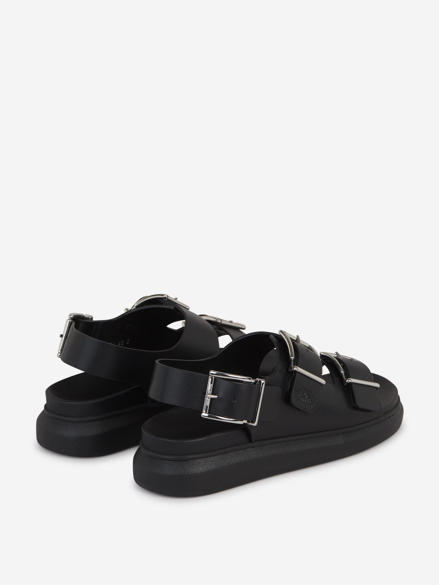 Outlet online McQueen Hombre Sandalias Alabama Piel color Negro sku 617-000092 01 - Foto 3
