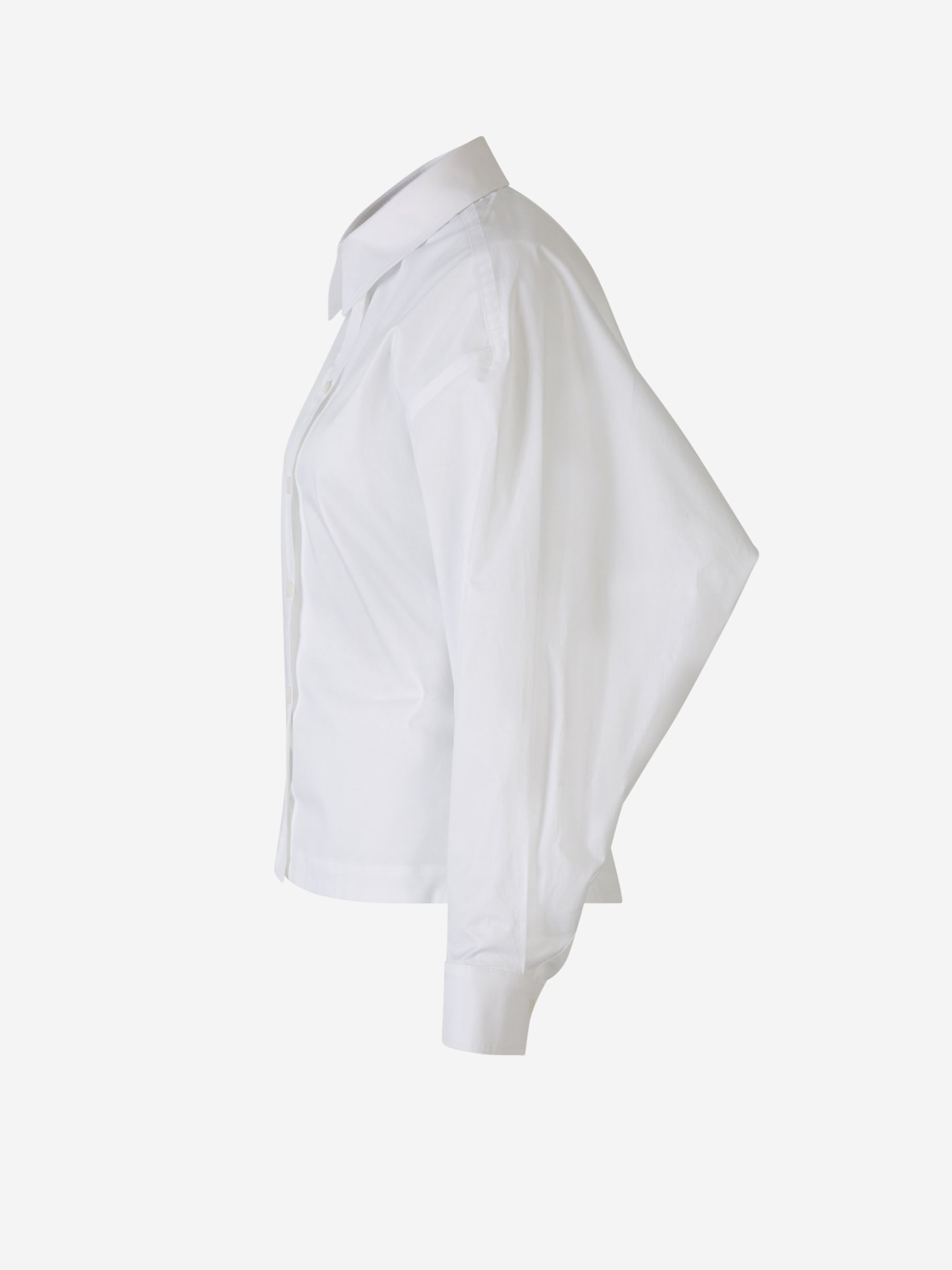 Outlet online Dorothee Schumacher Mujer Blusa Volúmenes Algodón color Blanco sku 701-002062 01 - Foto 3