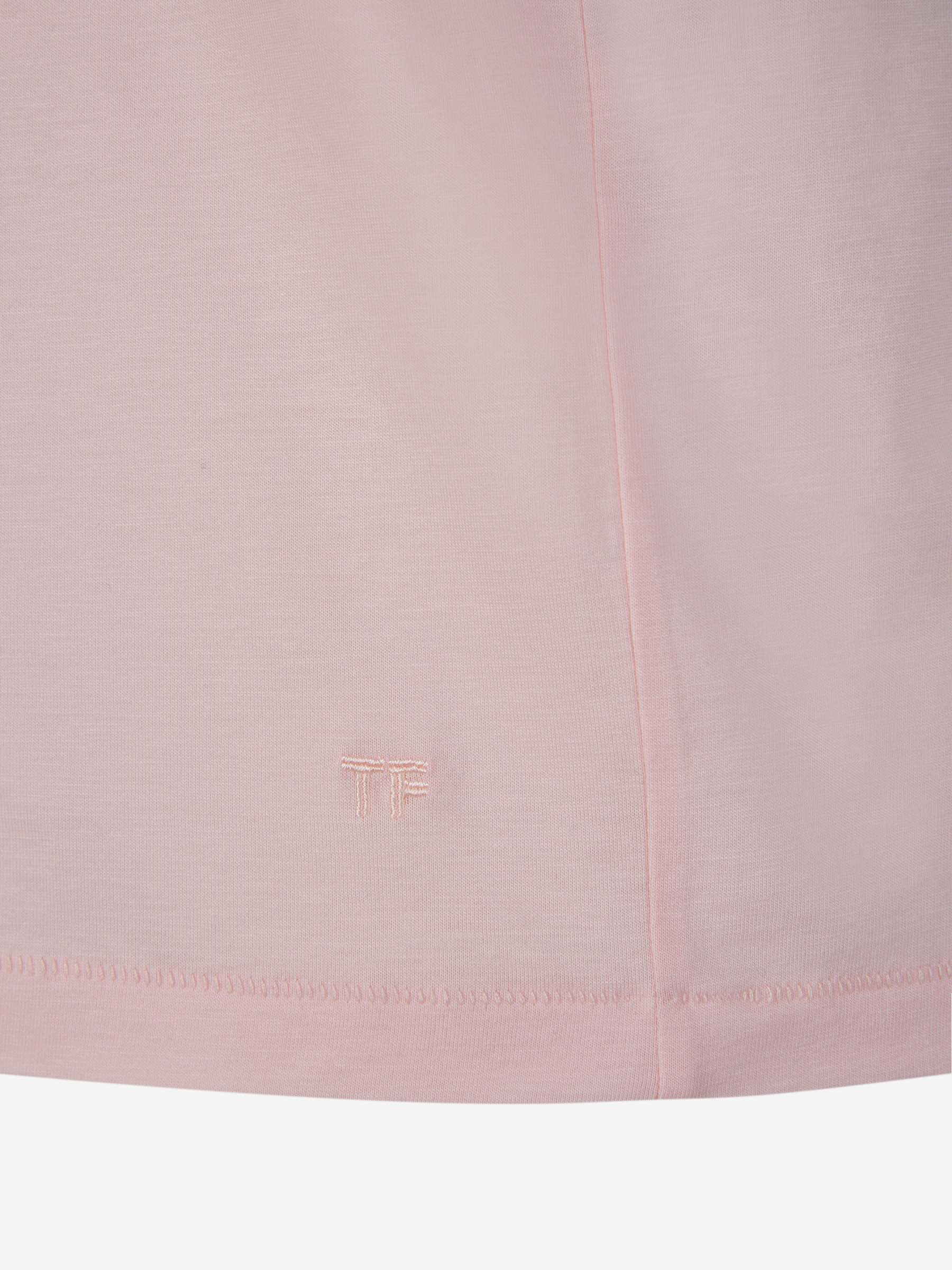 Outlet online Tom Ford Hombre Camiseta Lisa color Rosa Palo sku 553-003569 06 - Foto 4