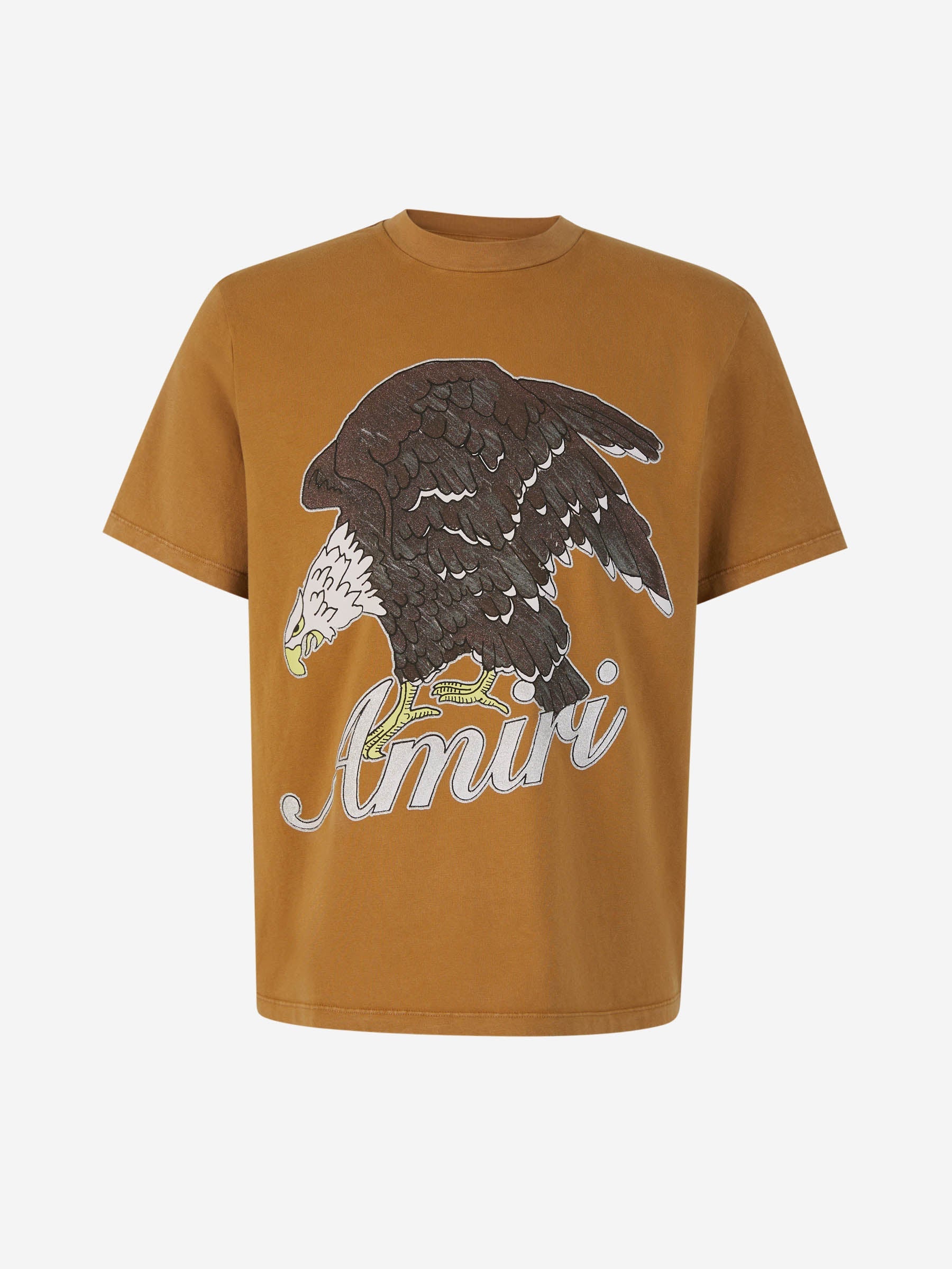 Outlet online Amiri Hombre Camiseta Eagle Algodón color Mostaza sku 553-003577 01 - Foto 1