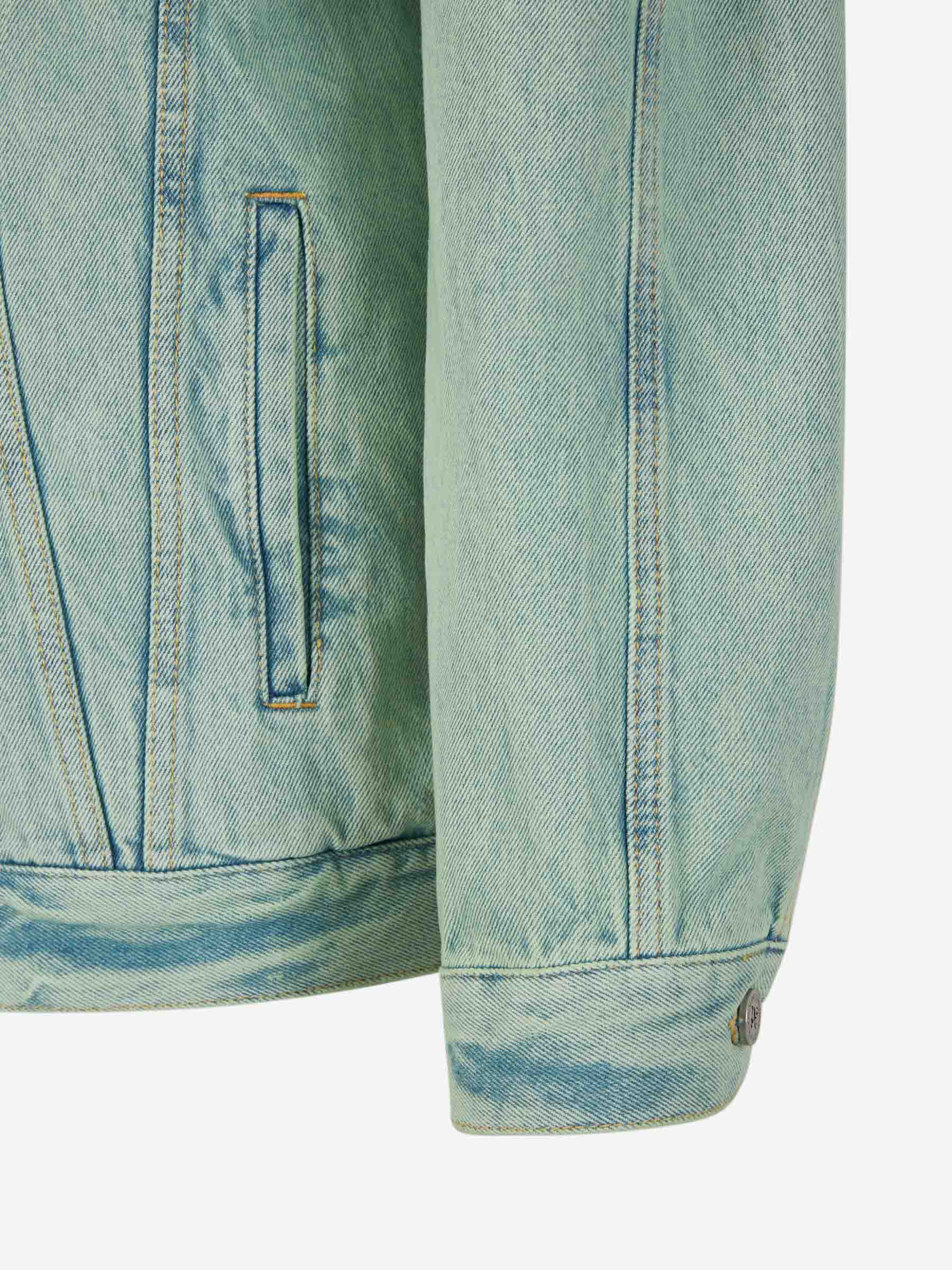 Outlet online Palm Angels Hombre Cazadora Denim Logo color Azul Denim sku 512-002191 01 - Foto 5