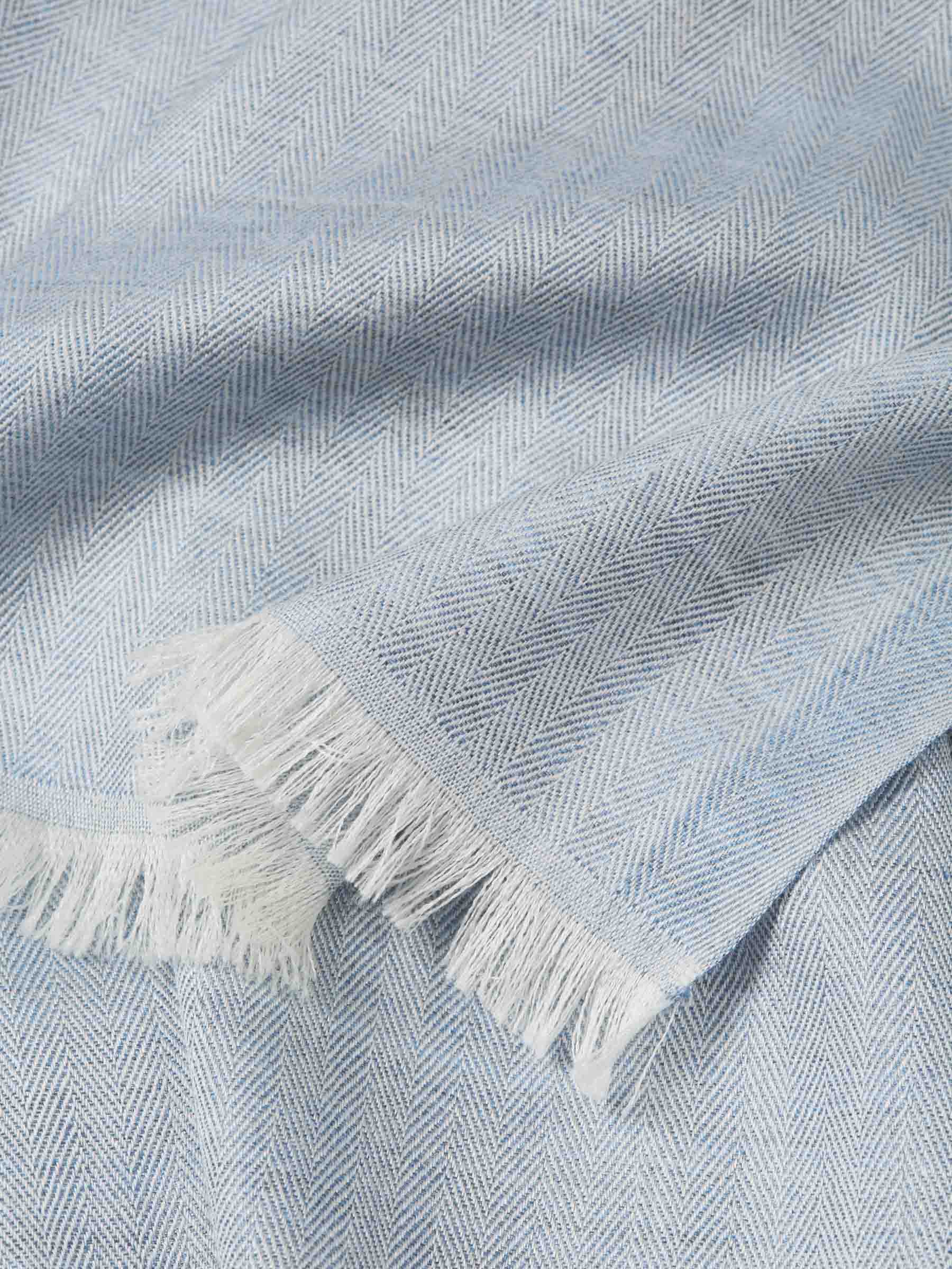 Santa Eulalia Bufanda Lisa Cashmere color Azul Celeste sku 630-001444 02 - Foto 3