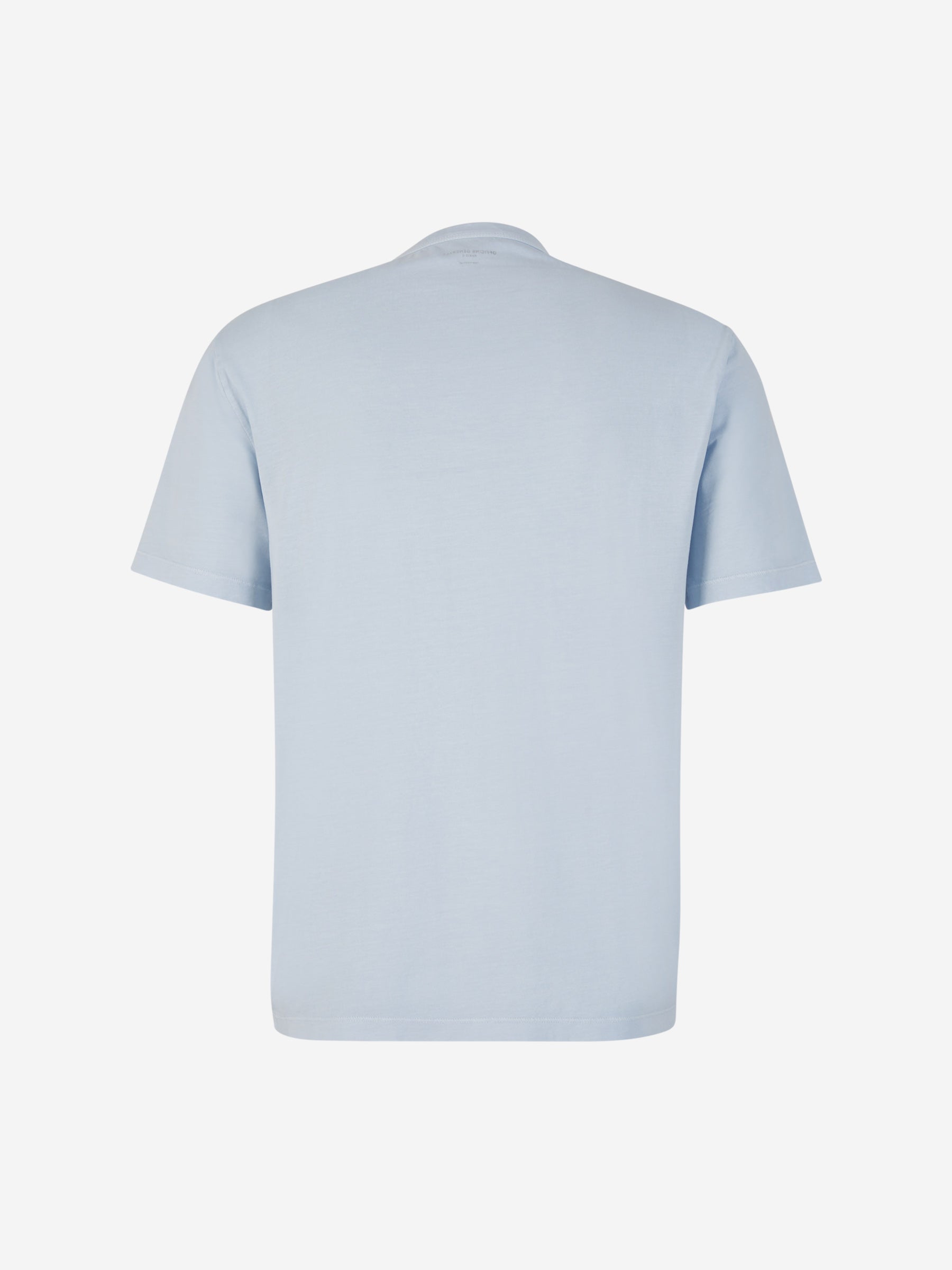 Outlet online Officine Générale Hombre Camiseta Bolsillo Lyocell color Azul Cielo sku 553-003713 01 - Foto 2
