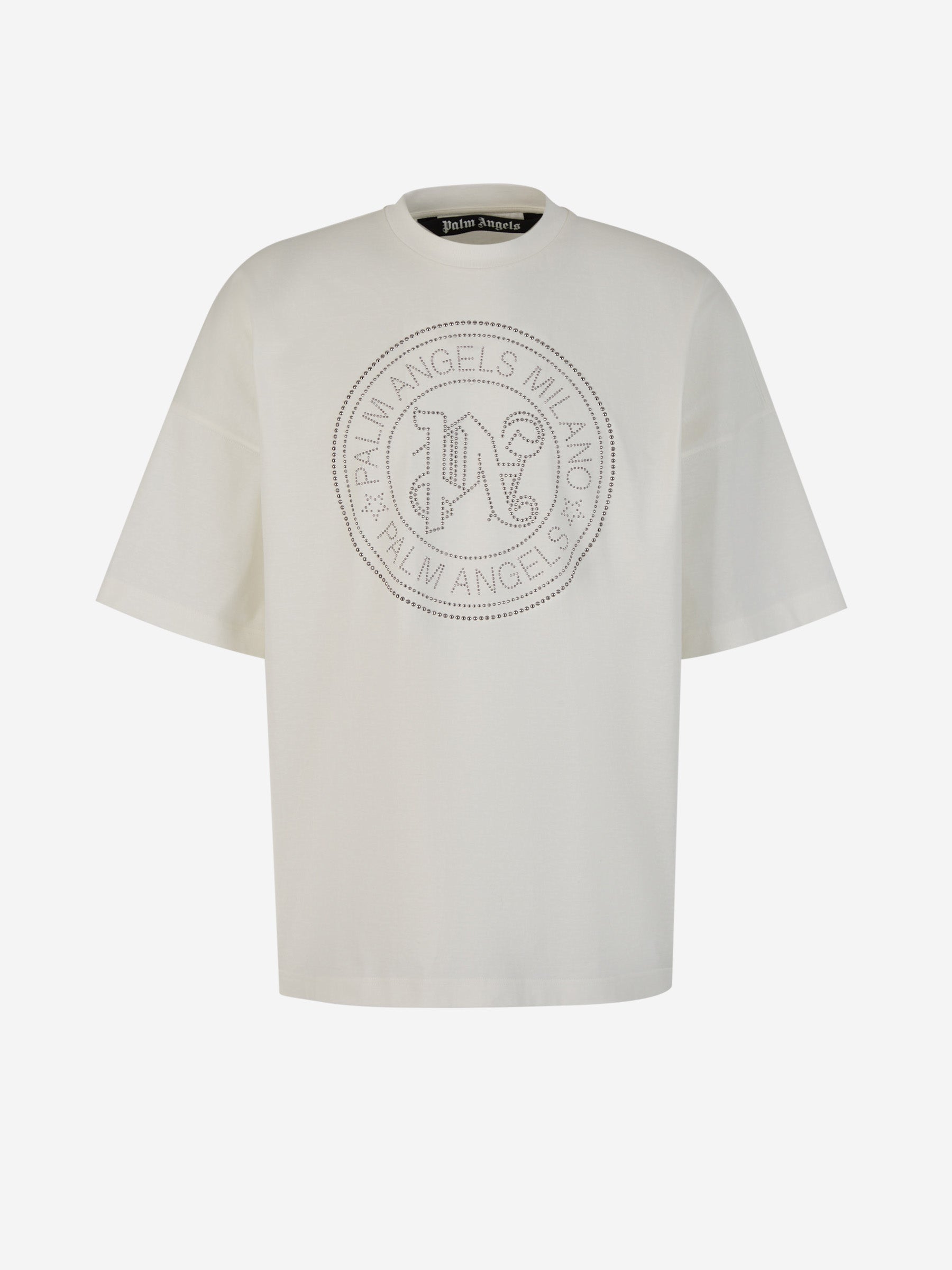 Outlet online Palm Angels Hombre Camiseta Estampada Algodón color Beis sku 553-003589 01 - Foto 1