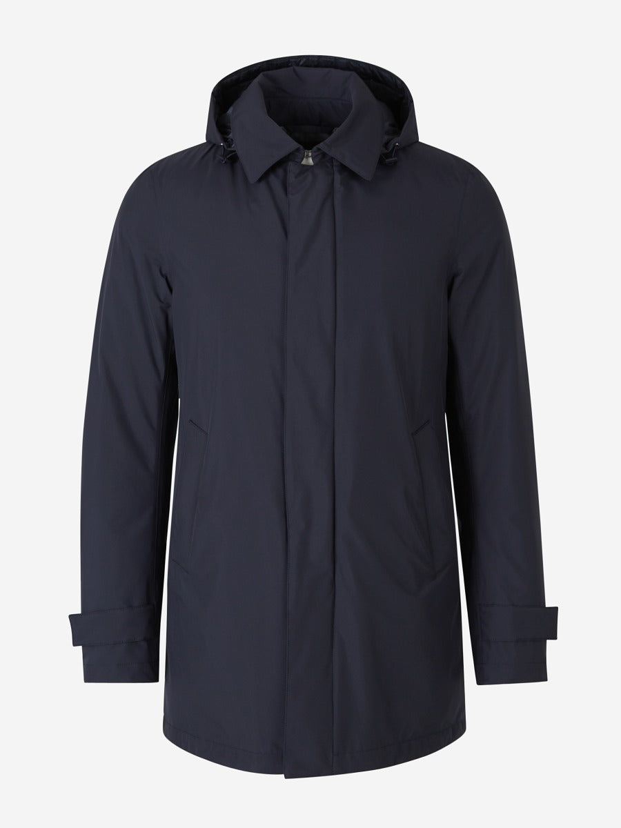 Outlet online Herno Hombre Abrigo Ligero Laminar Impermeable color Azul Noche sku 502-001591 01 - Foto 1