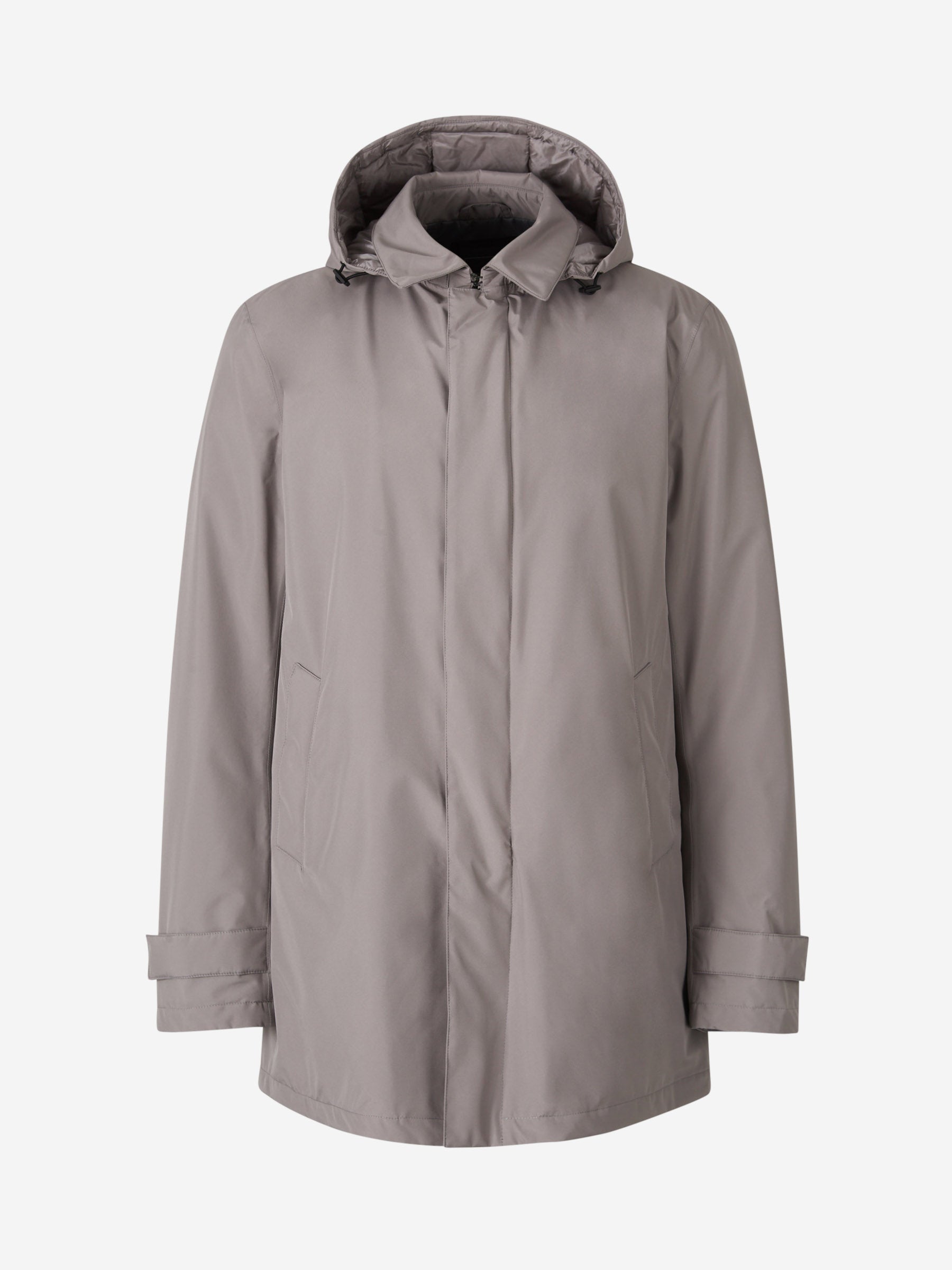 Outlet online Herno Hombre Abrigo Ligero Laminar Impermeable color Gris Piedra sku 502-001591 02 - Foto 1