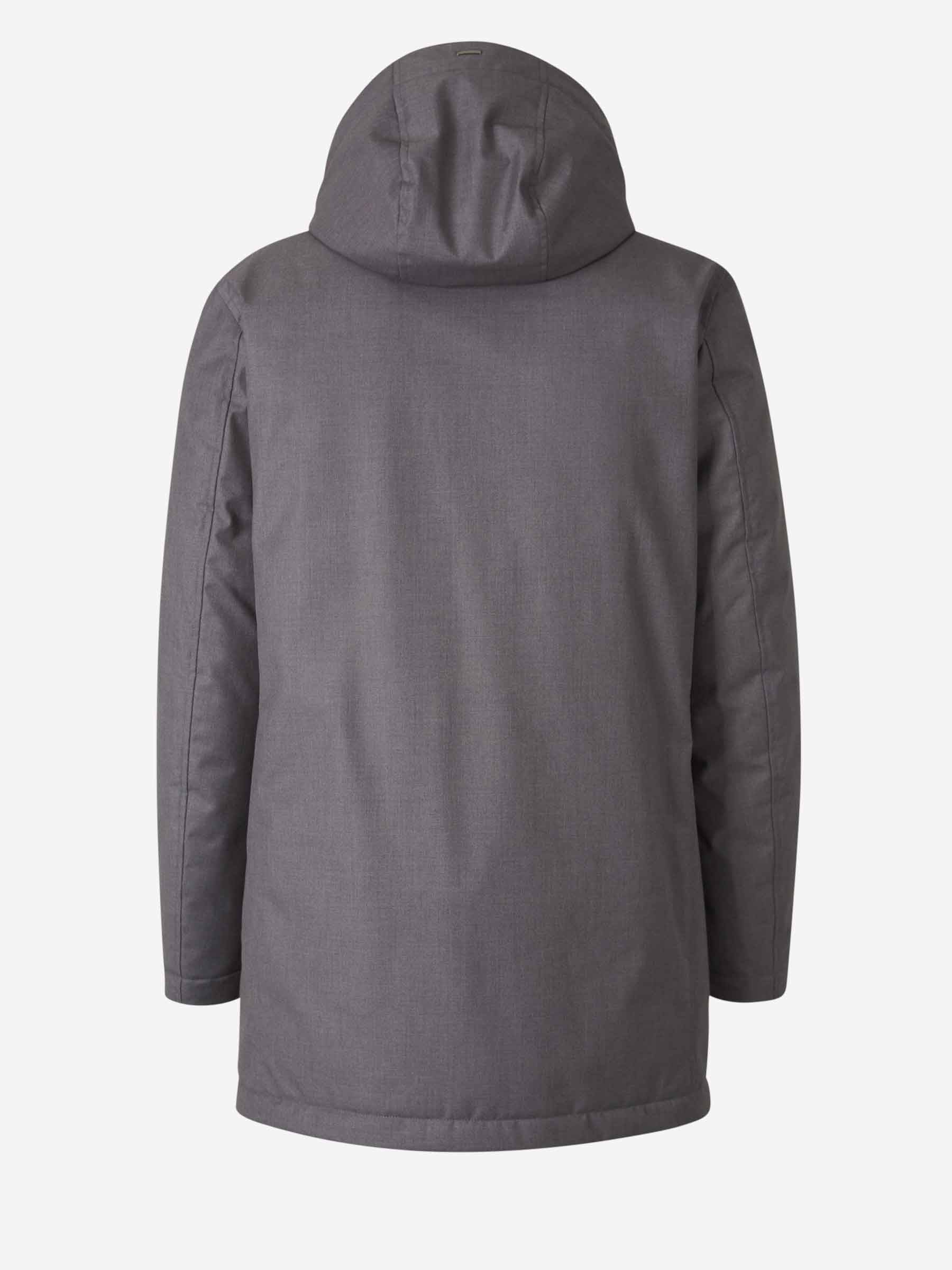 Outlet online Herno Hombre Abrigo Largo Capucha color Gris Antracita sku 502-001632 02 - Foto 2