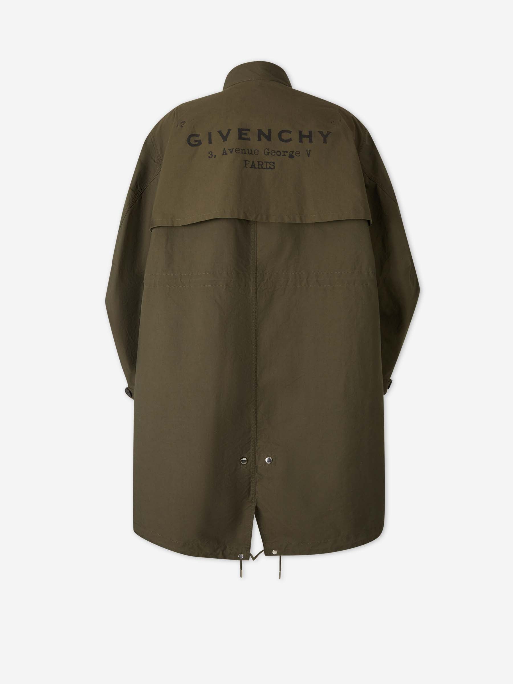 Outlet online Givenchy Hombre Parka Larga Estampado color Verde Militar sku 502-001656 01 - Foto 2