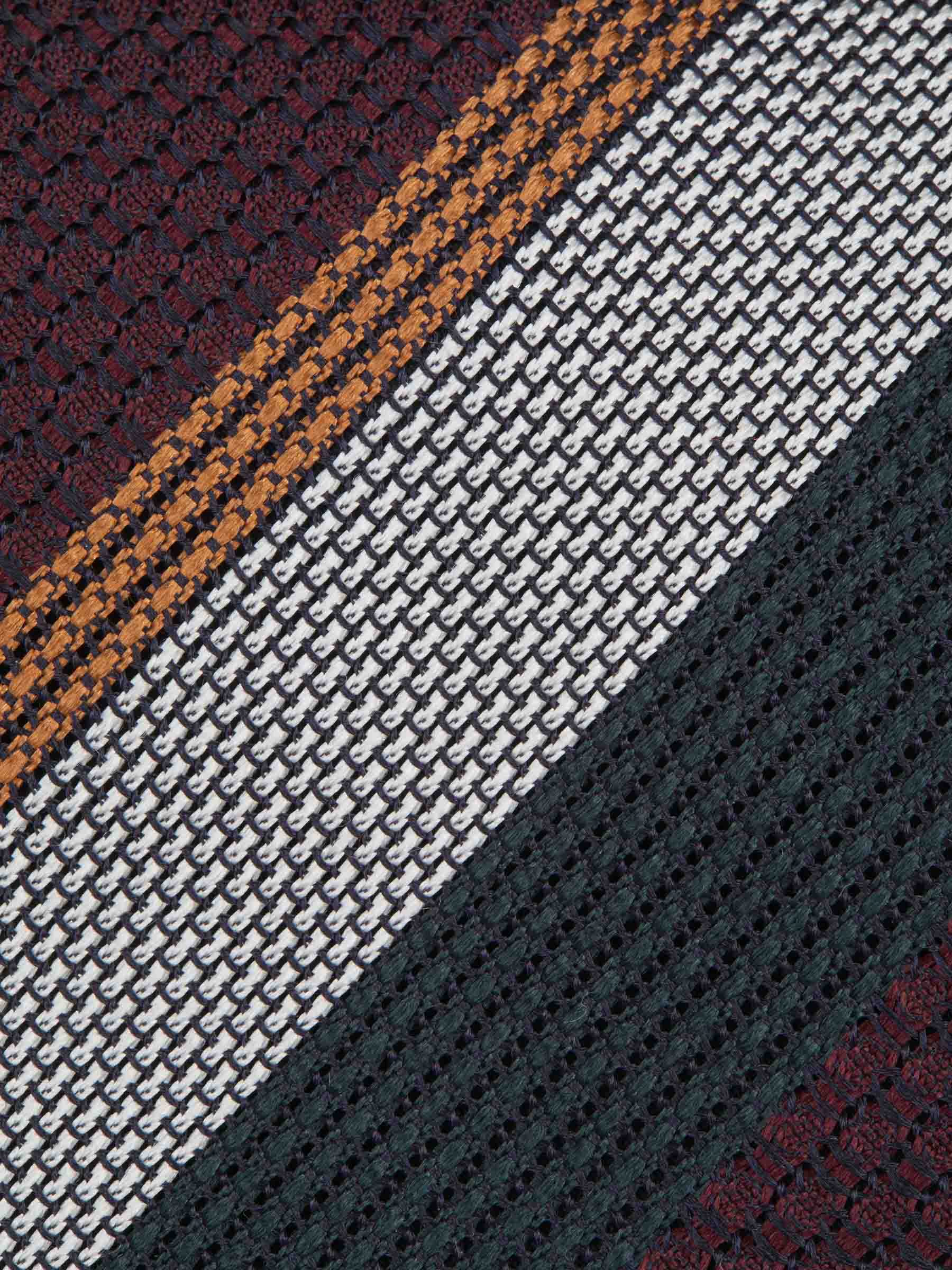 Santa Eulalia Corbata Motivo Rayas color Burdeos sku 601-001392 02 - Foto 3