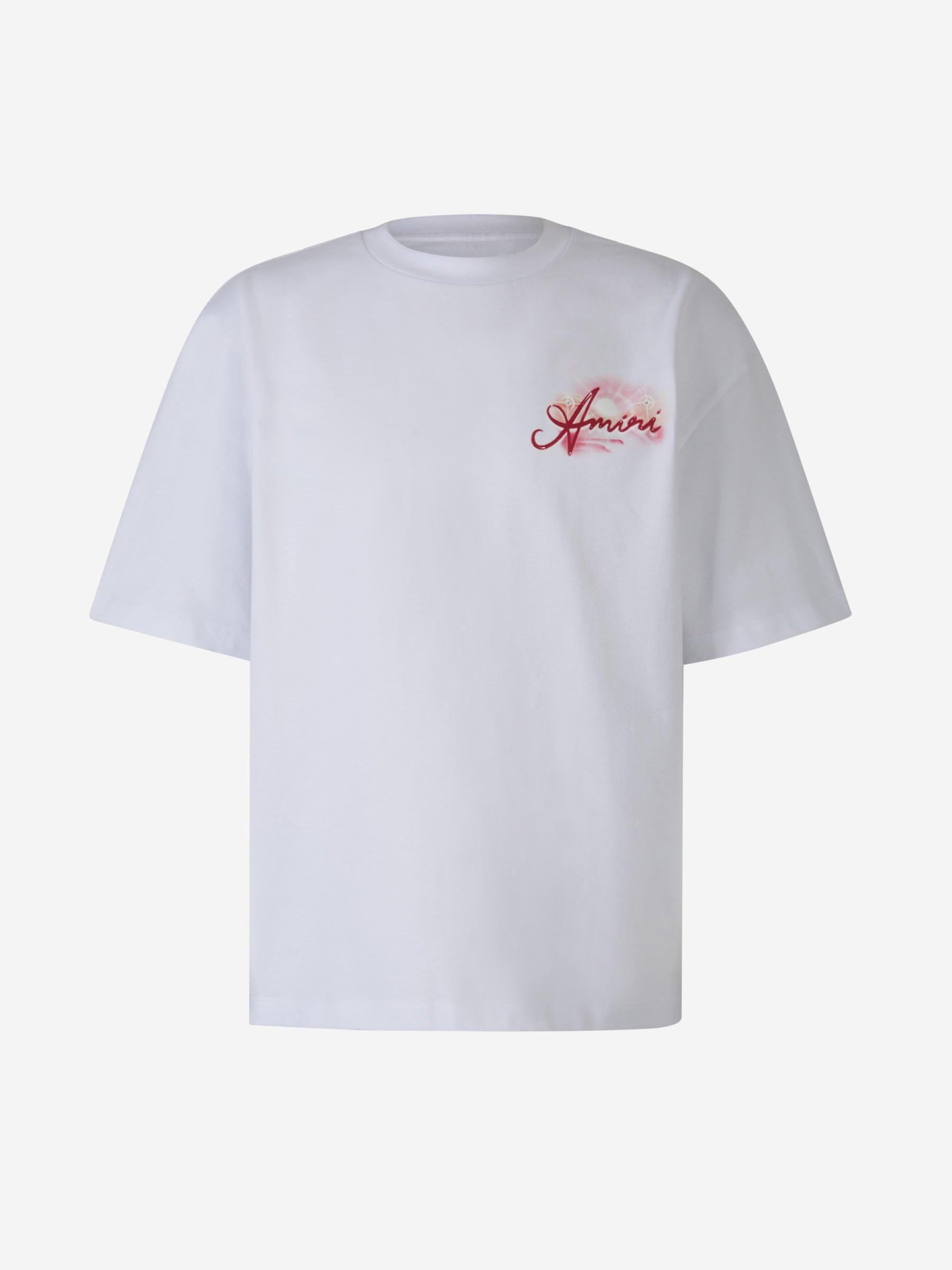 Outlet online Amiri Hombre Camiseta Logo Algodón color Blanco sku 553-003749 01 - Foto 2