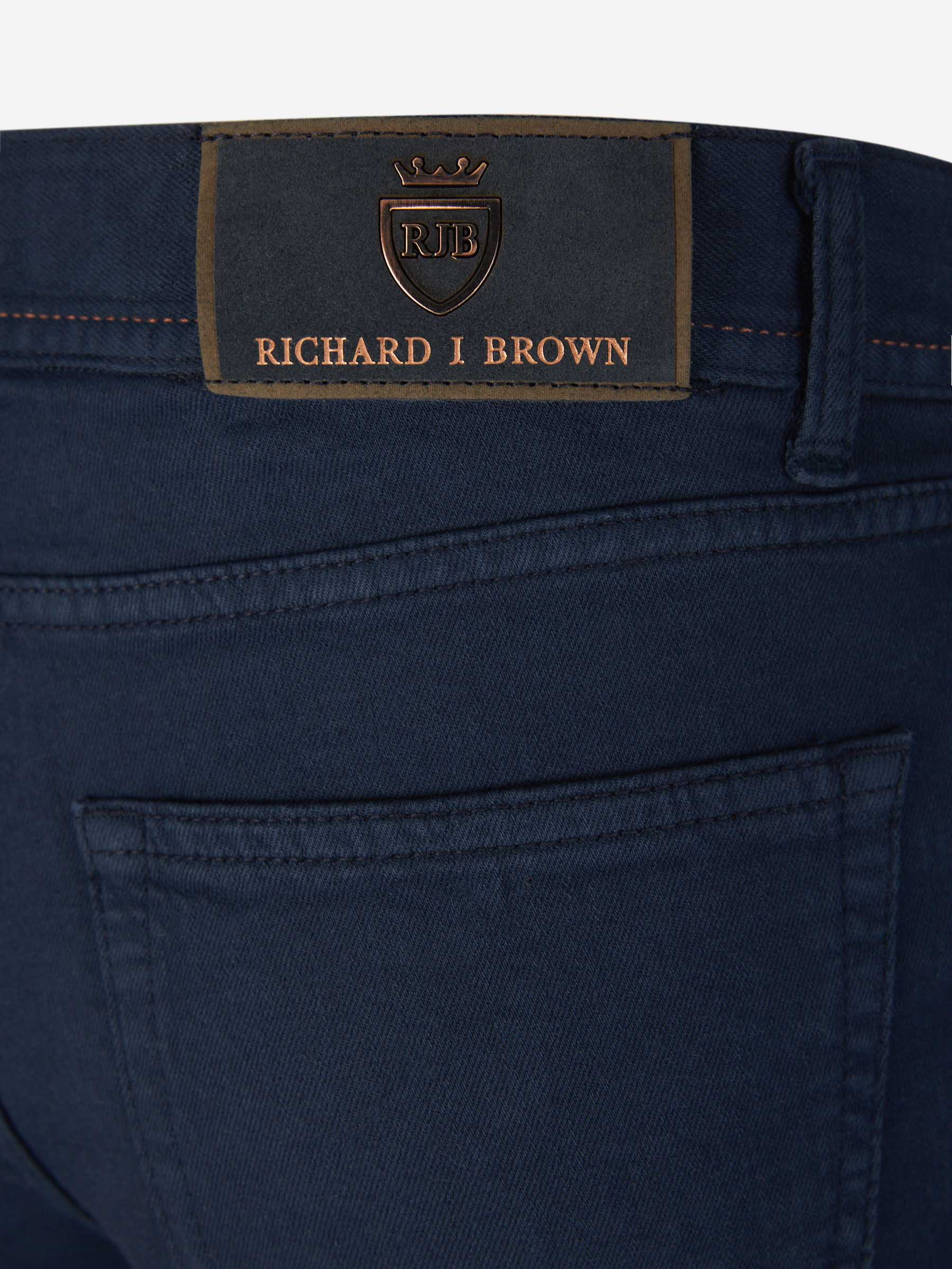 Outlet online Richard J. Brown Hombre Pantalones 5 Bolsillos color Azul Marino sku 522-002569 05 - Foto 5