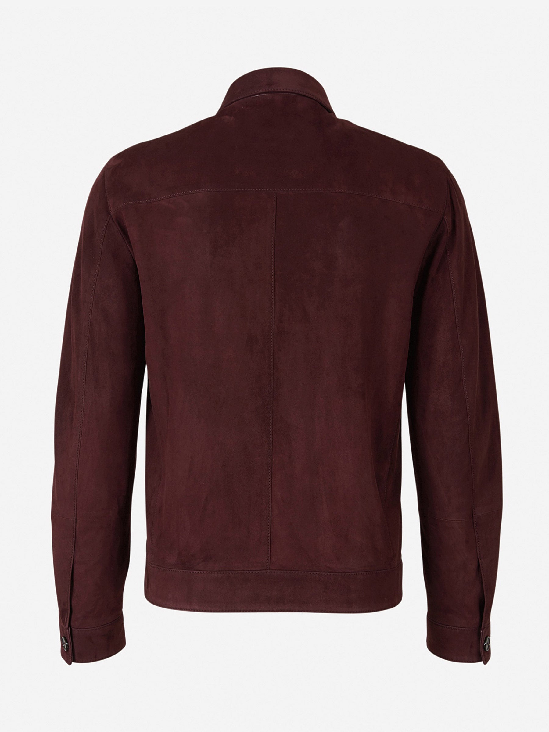 Outlet online Santa Eulalia Hombre Chaqueta Piel Ante color Burdeos sku 511-000513 01 - Foto 2
