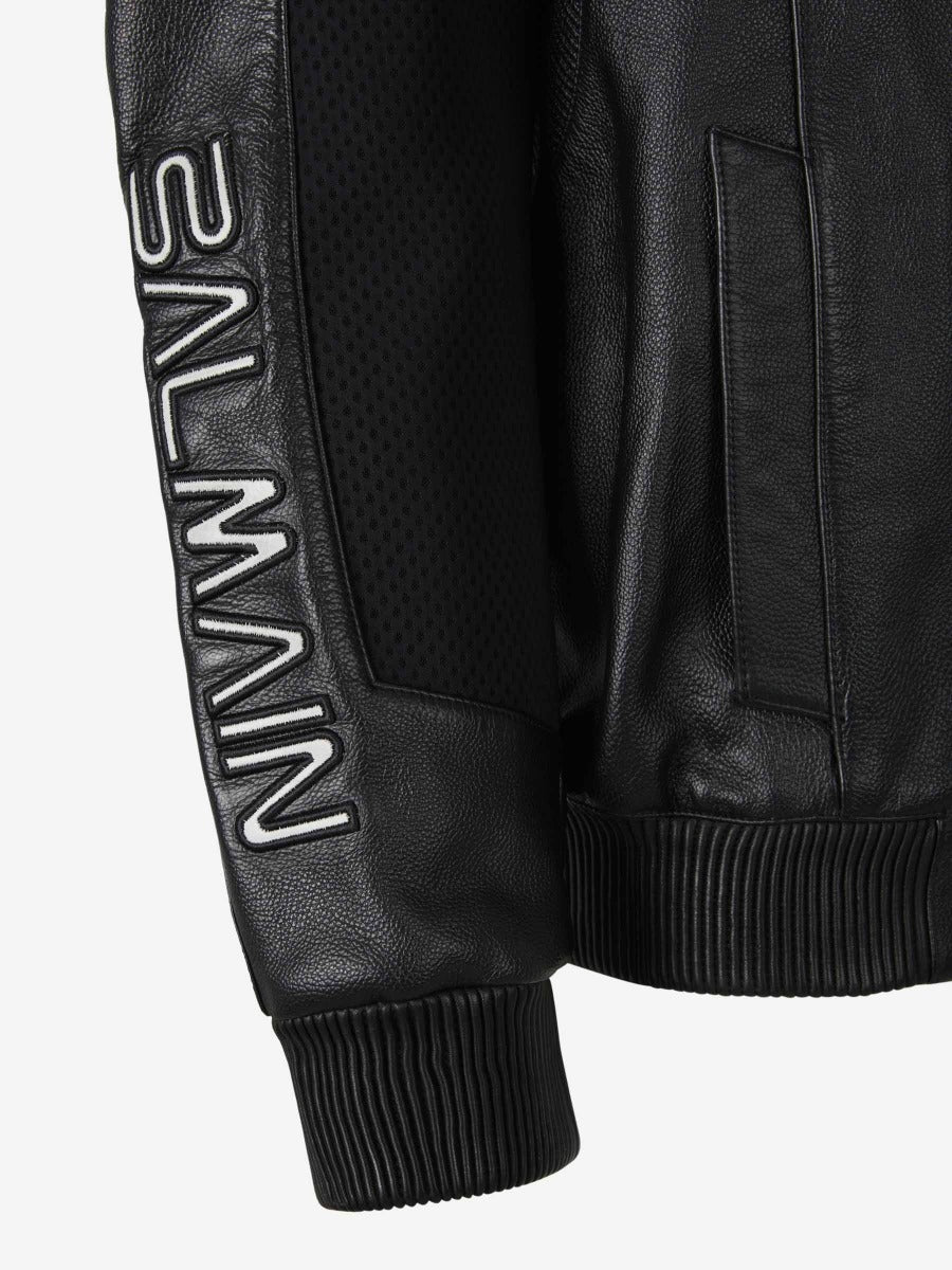 Outlet online Balmain Hombre Chaqueta Bomber Piel color Negro sku 511-000581 01 - Foto 4