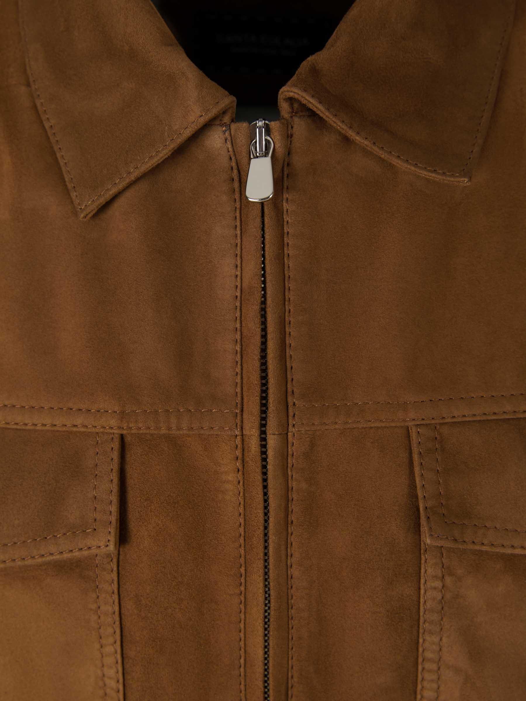 Santa Eulalia Chaqueta Piel Ante color Marrón sku 511-000593 01 - Foto 3