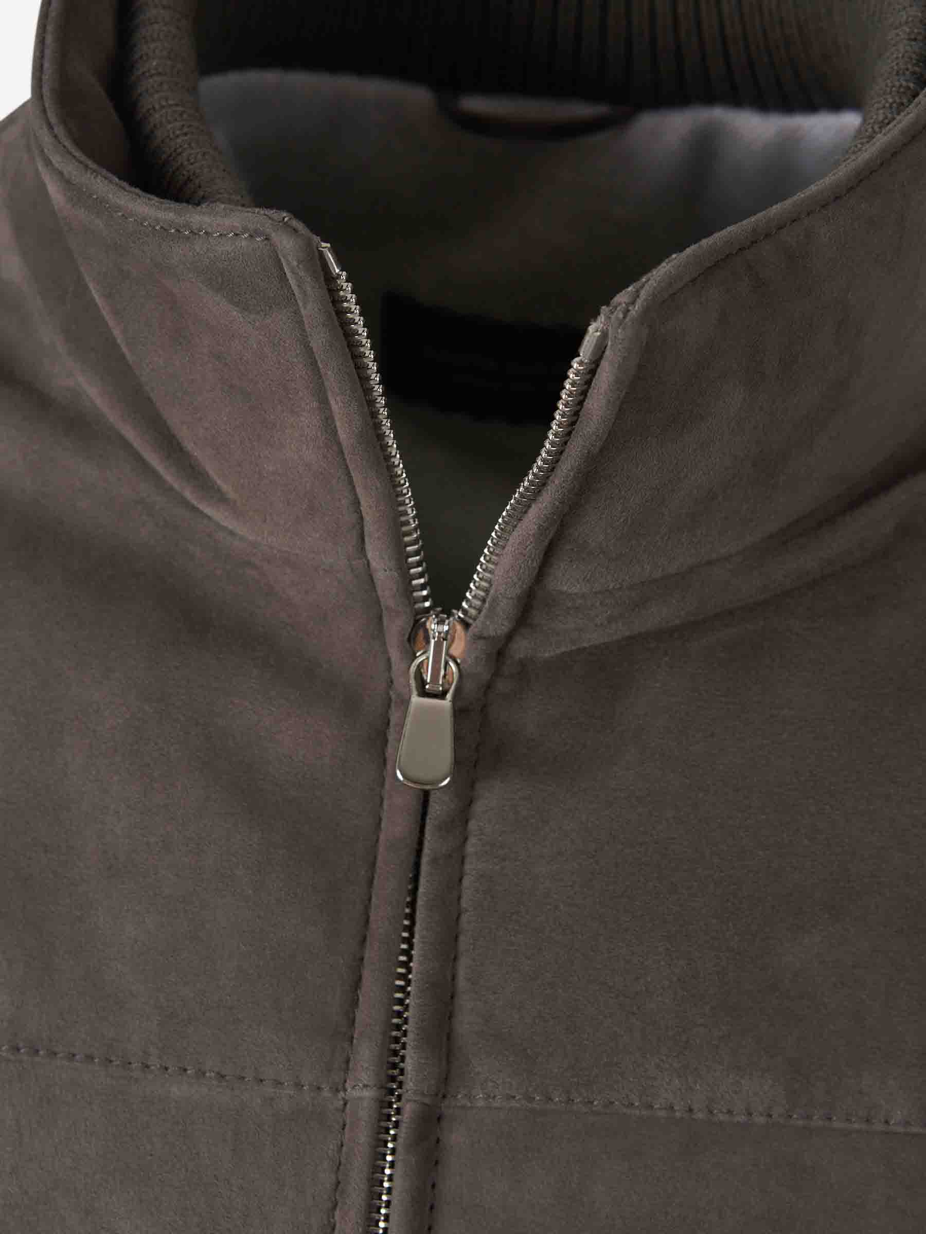Outlet online Santa Eulalia Hombre Cazadora Bomber Terciopelo color Gris Antracita sku 511-000622 01 - Foto 3