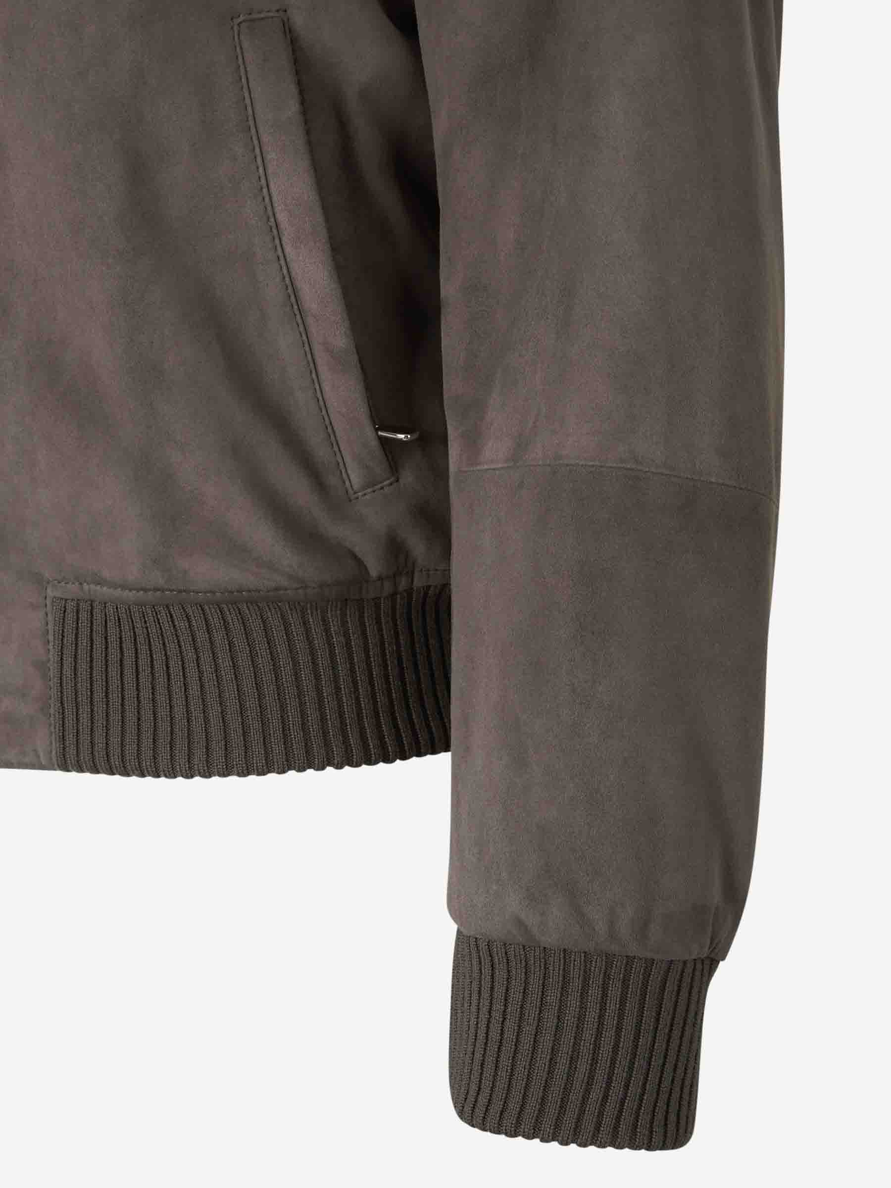 Outlet online Santa Eulalia Hombre Cazadora Bomber Terciopelo color Gris Antracita sku 511-000622 01 - Foto 4