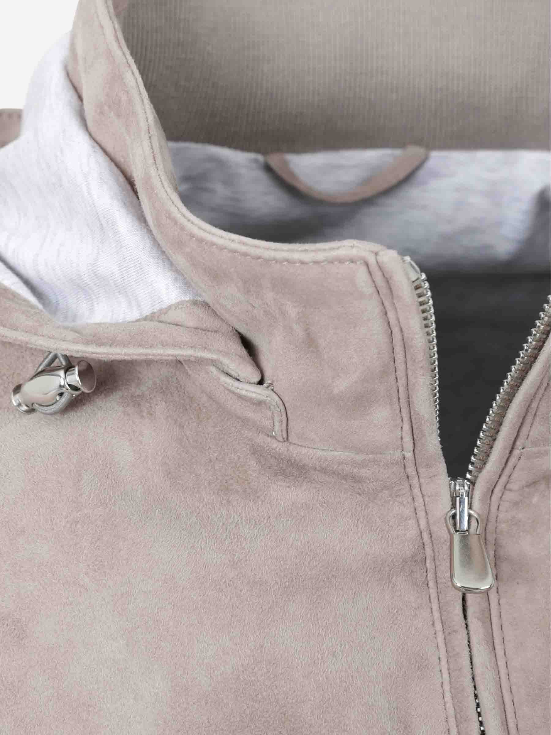 Outlet online Santa Eulalia Hombre Cazadora Capucha Ante color Taupe sku 511-000627 01 - Foto 3