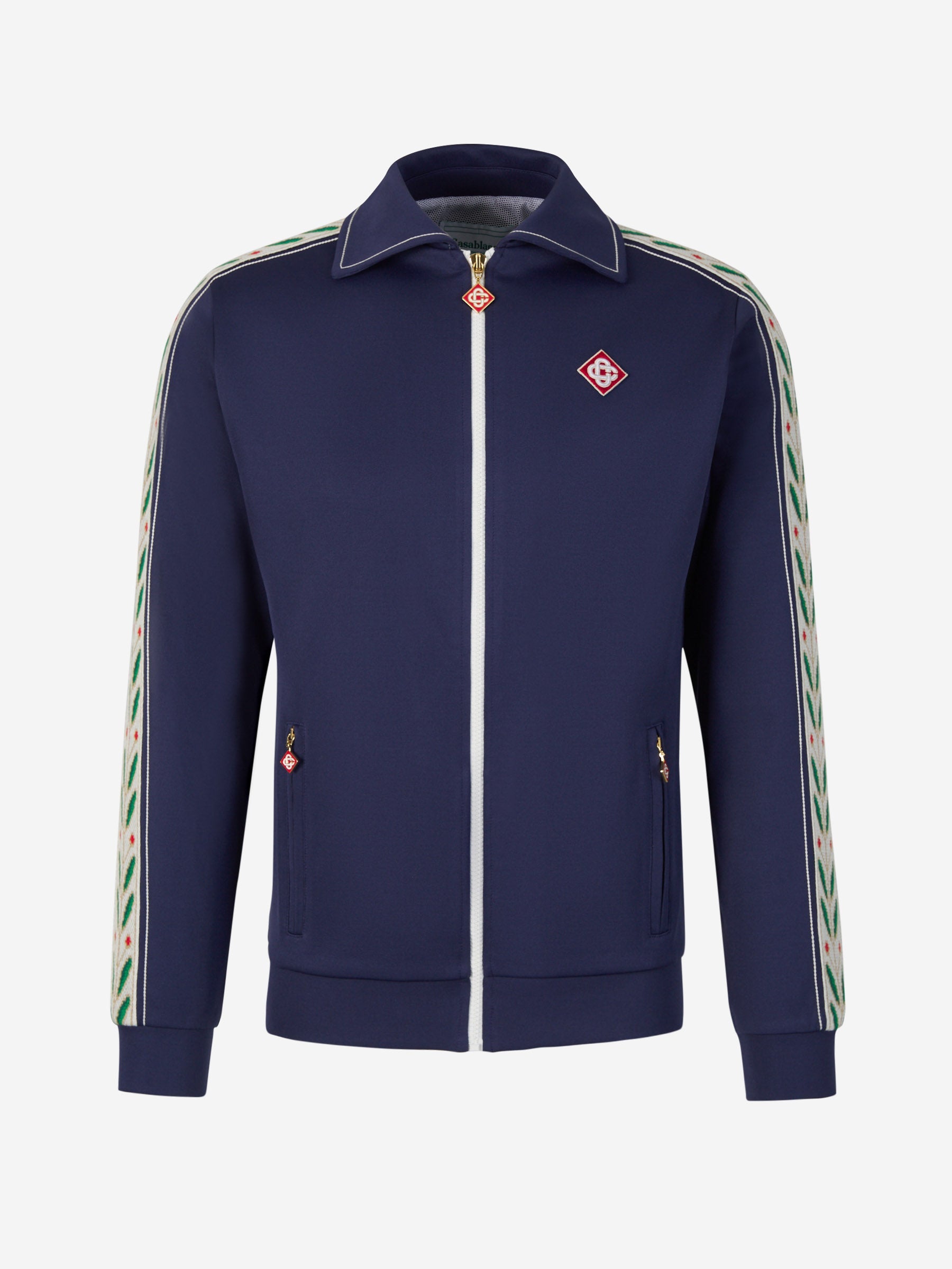 Outlet online Casablanca Hombre Sudadera Cremallera Laurel color Azul Marino sku 512-001994 01 - Foto 1