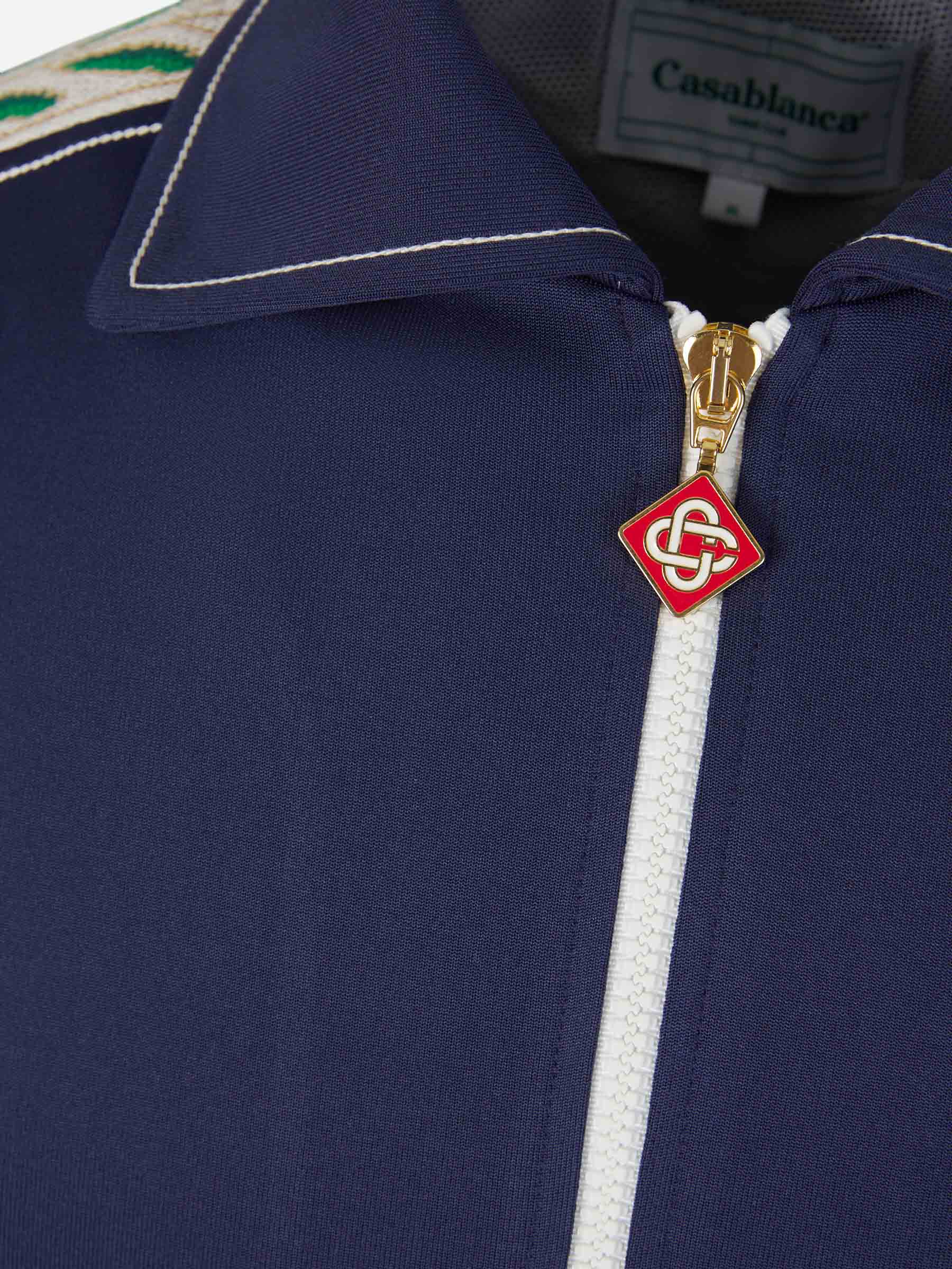 Outlet online Casablanca Hombre Sudadera Cremallera Laurel color Azul Marino sku 512-001994 01 - Foto 3