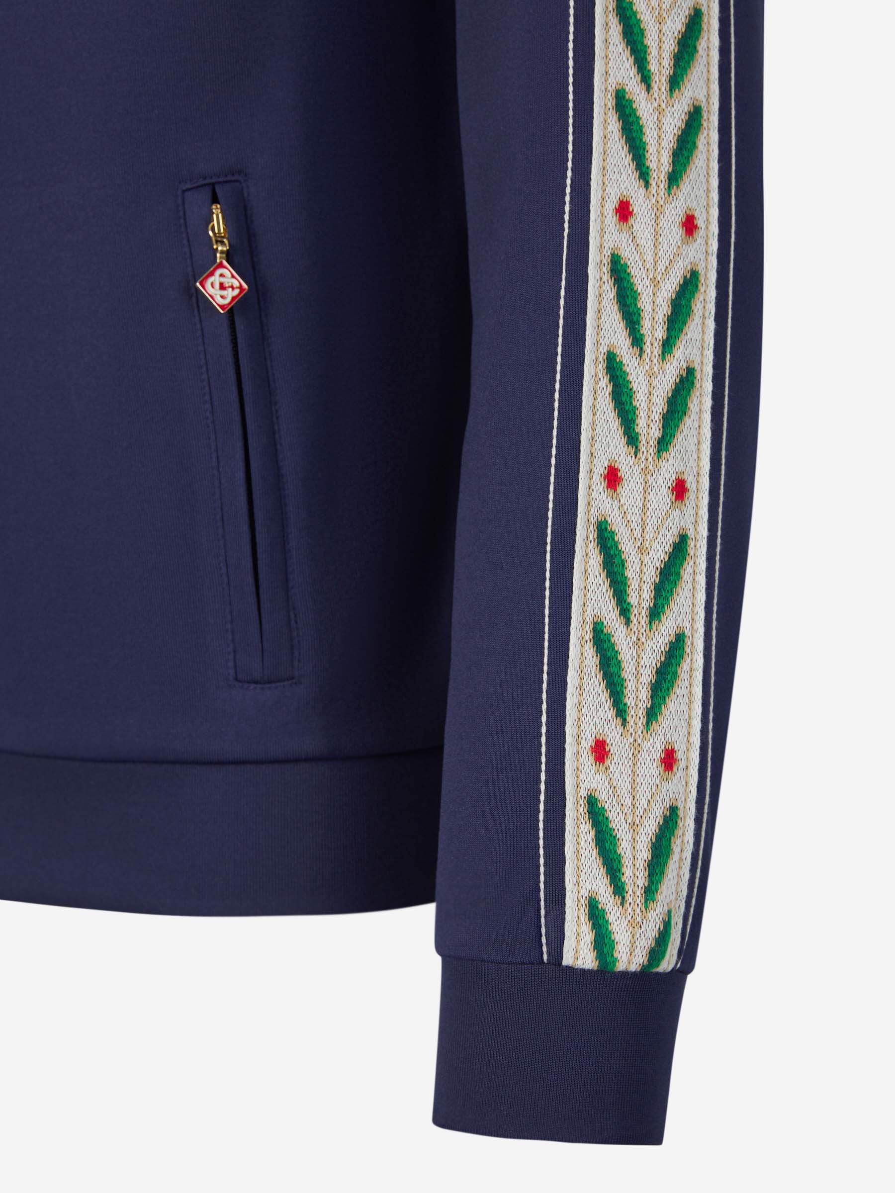 Outlet online Casablanca Hombre Sudadera Cremallera Laurel color Azul Marino sku 512-001994 01 - Foto 5