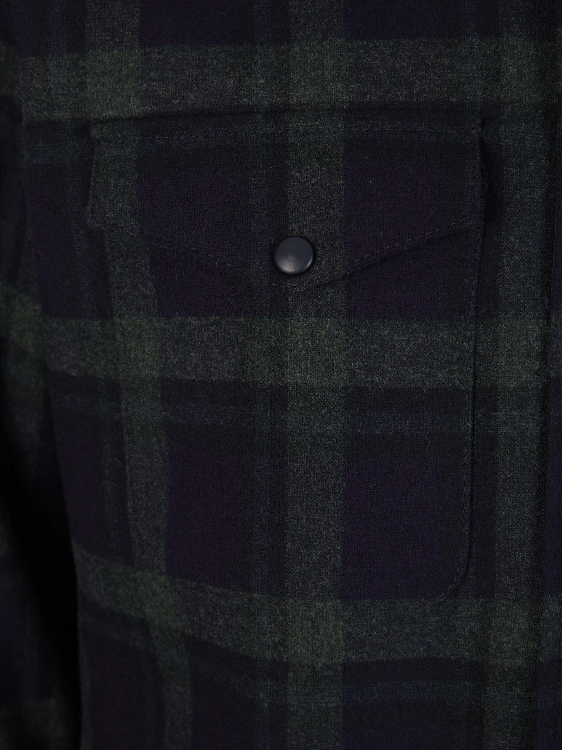 Outlet online Santa Eulalia Hombre Sobrecamisa Lana Cuadros color Gris Oscuro sku 512-002110 01 - Foto 10