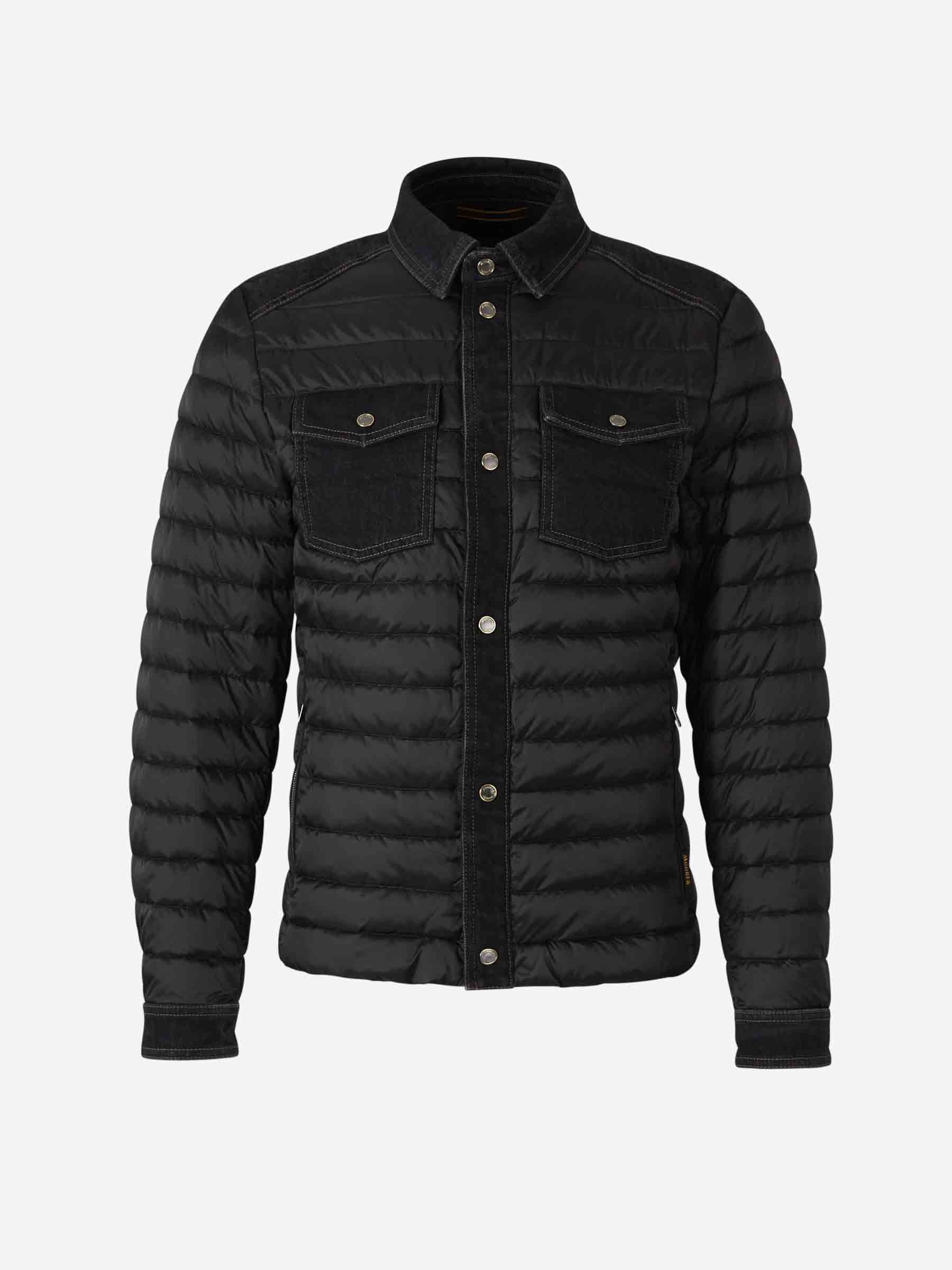 Outlet online Moorer Hombre Chaqueta Acolchada Crespi color Negro sku 512-002399 01 - Foto 1