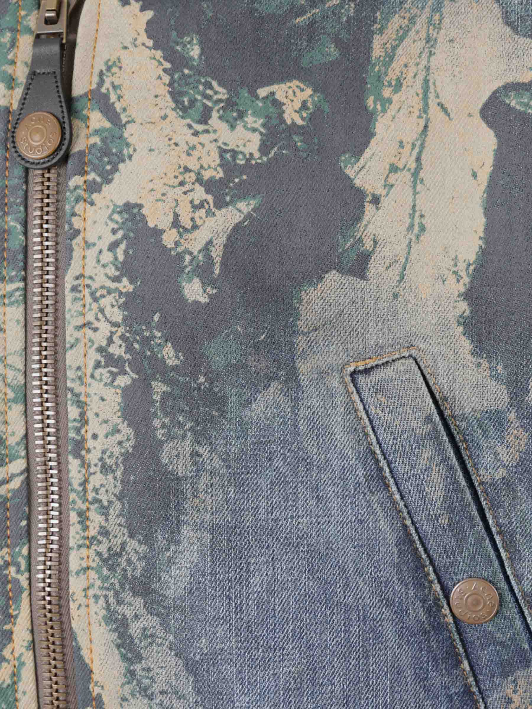Acne Studios Hombre Barcelona Cazadora Denim Estampado color Multicolor sku 512-002426 02 - Foto 3