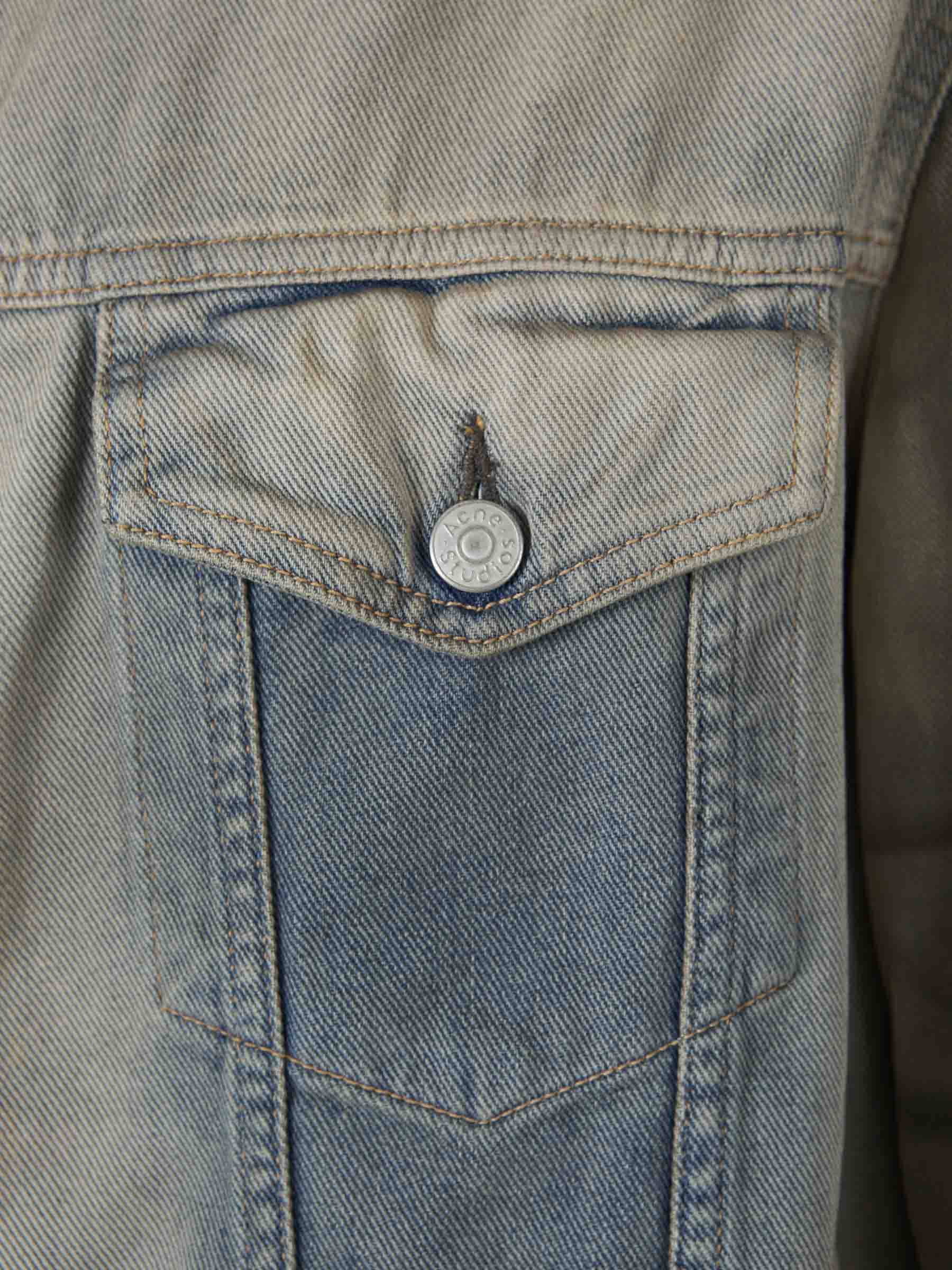 Outlet online Acne Studios Hombre Cazadora Denim Algodón color Azul Denim Claro sku 512-002428 01 - Foto 5