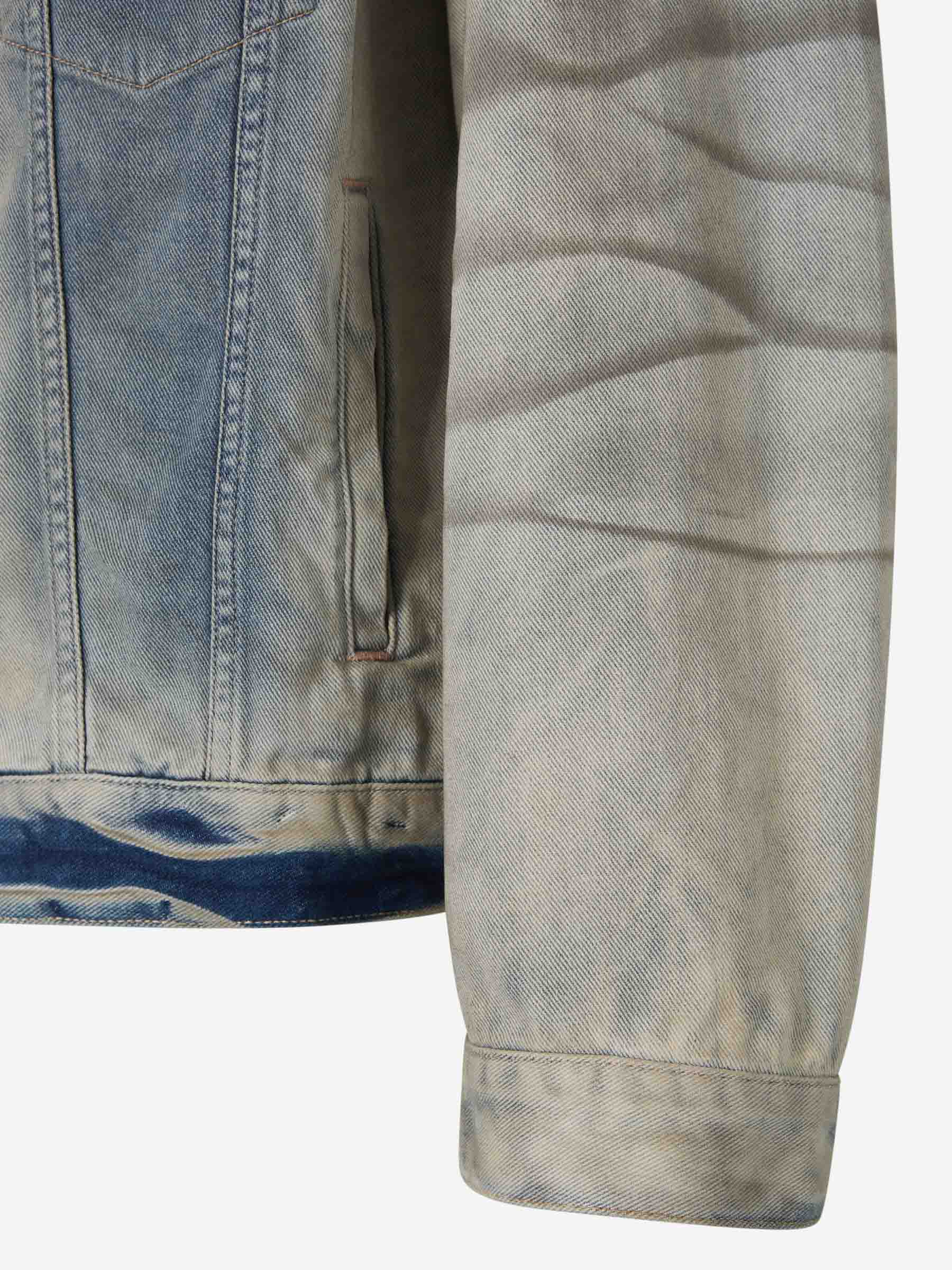 Outlet online Acne Studios Hombre Cazadora Denim Algodón color Azul Denim Claro sku 512-002428 01 - Foto 6