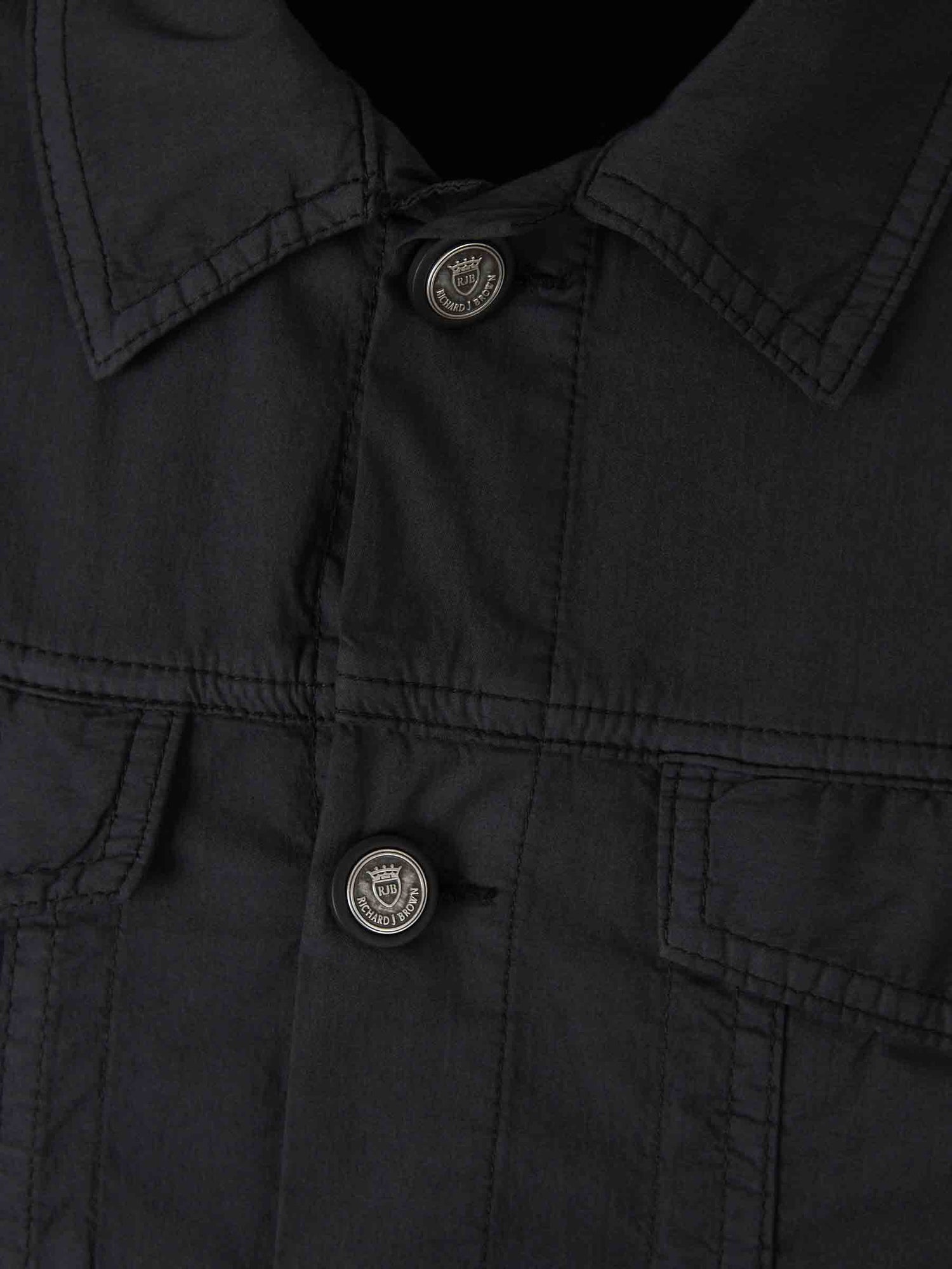 Richard J. Brown Hombre Barcelona Cazadora Técnica Algodón color Negro sku 512-002435 01 - Foto 3