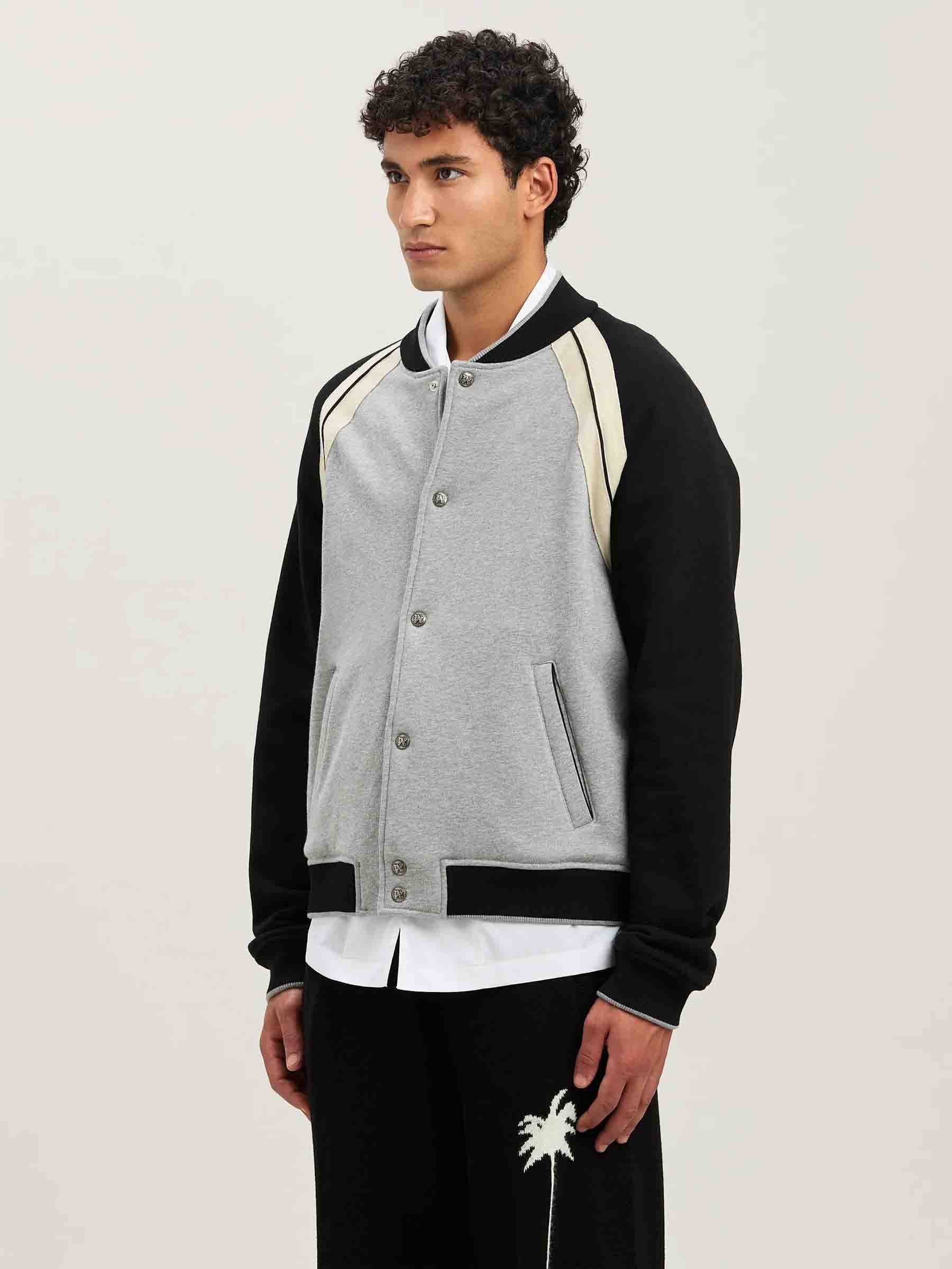 Palm Angels Hombre Barcelona Chaqueta Bomber Logo color Gris Piedra sku 512-002443 01 - Foto 3