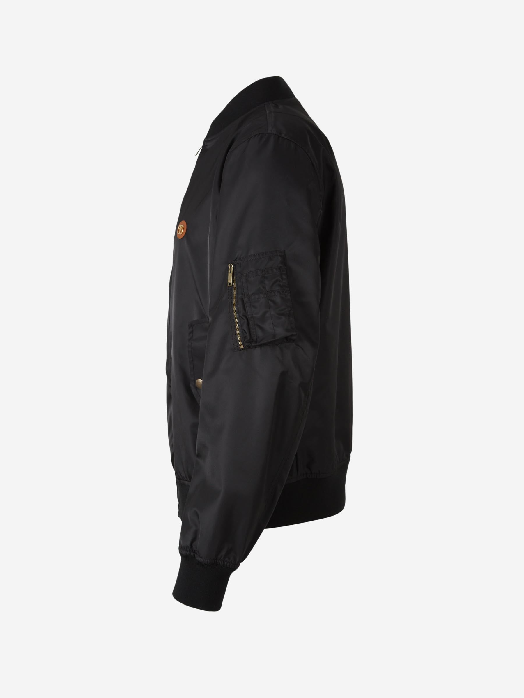 Outlet online Valentino Hombre Chaqueta Bomber Logo color Negro sku 512-002448 01 - Foto 3