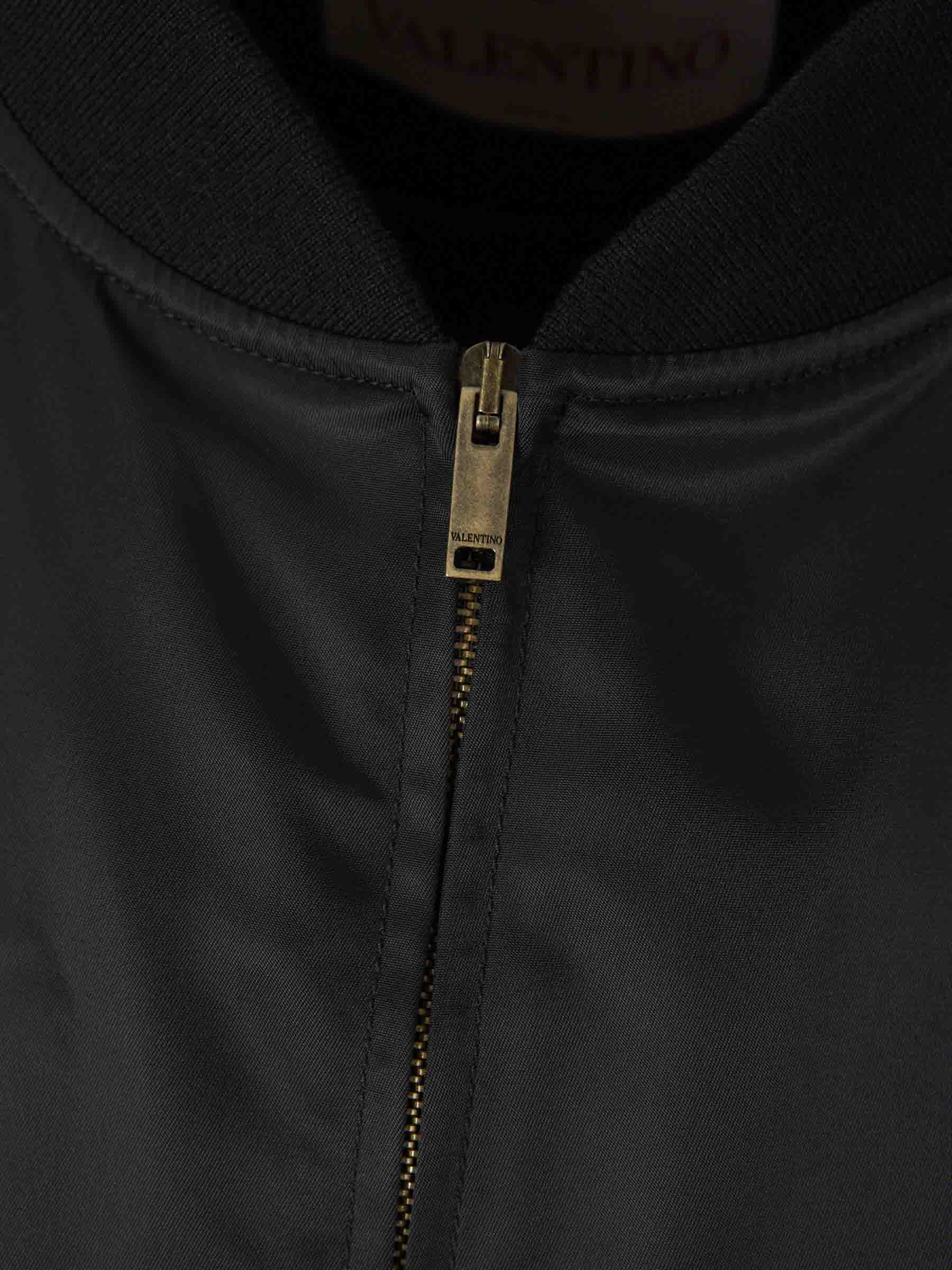 Outlet online Valentino Hombre Chaqueta Bomber Logo color Negro sku 512-002448 01 - Foto 5