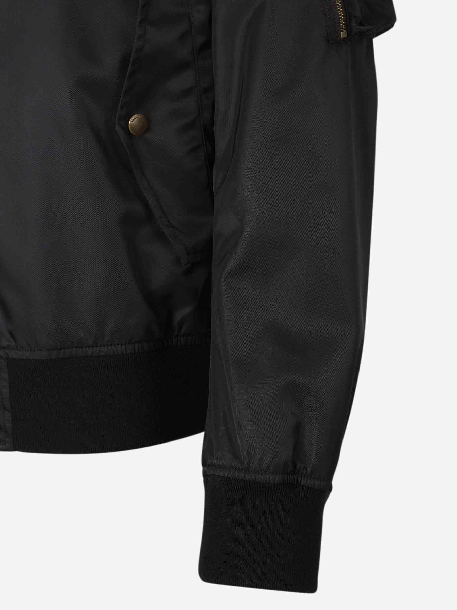 Outlet online Valentino Hombre Chaqueta Bomber Logo color Negro sku 512-002448 01 - Foto 7