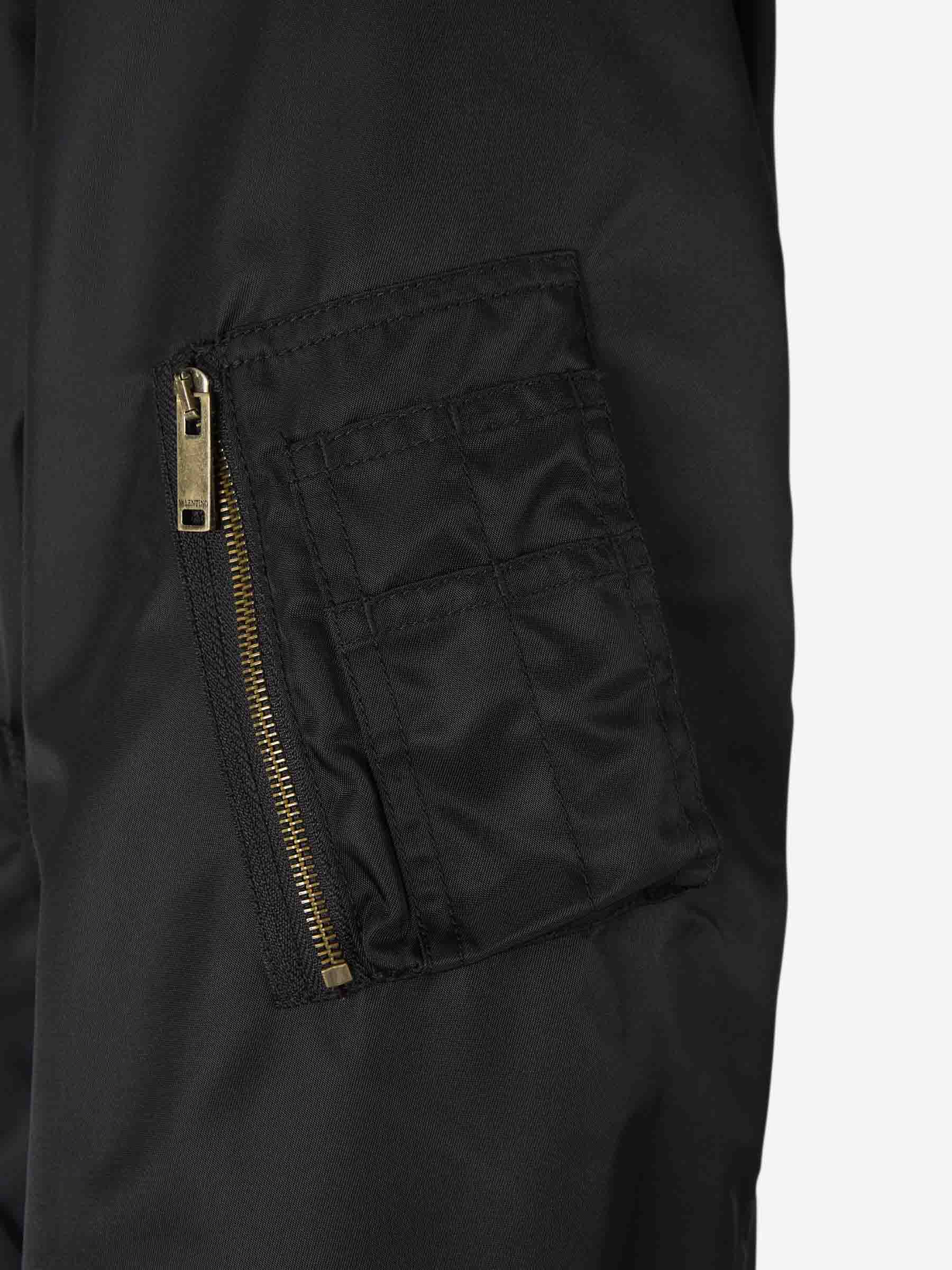 Outlet online Valentino Hombre Chaqueta Bomber Logo color Negro sku 512-002448 01 - Foto 8