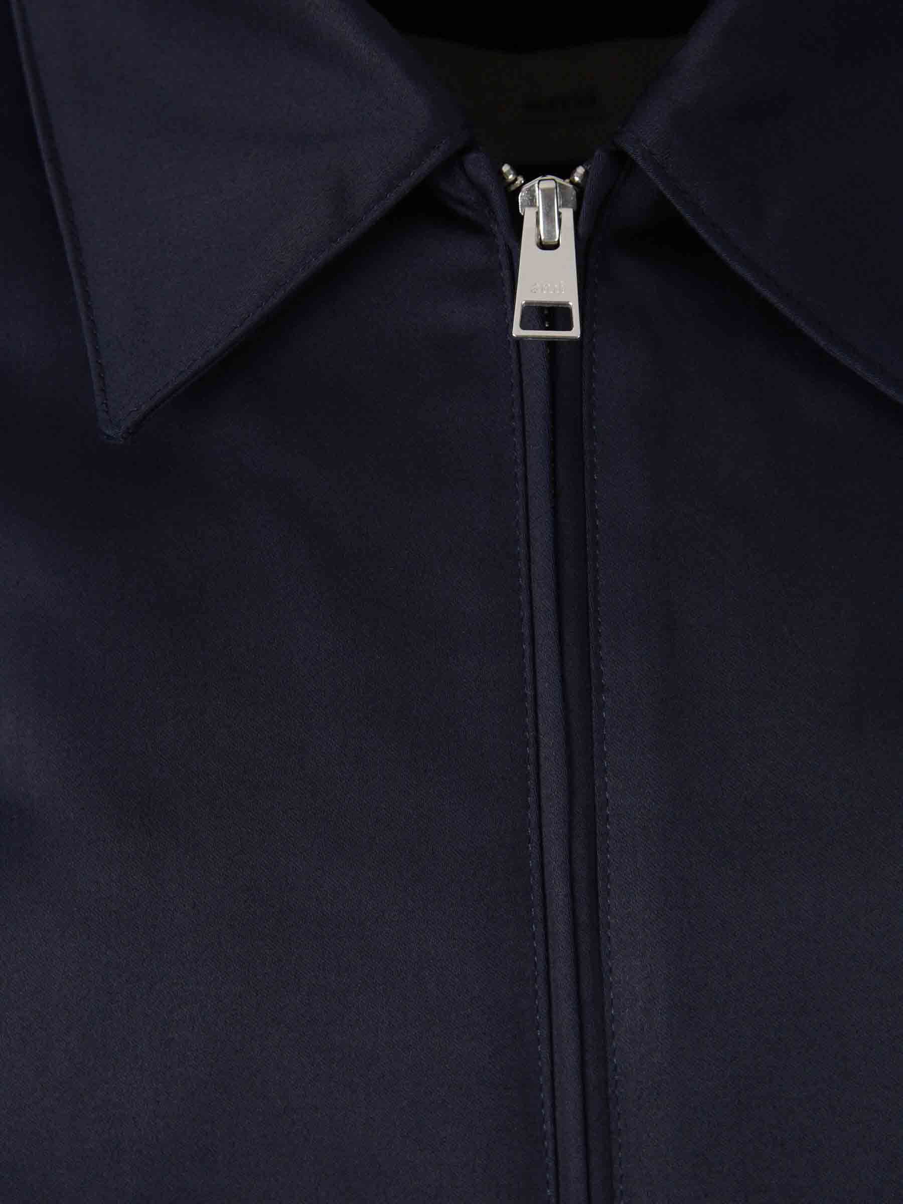 Ami Paris Hombre Barcelona Cazadora Cremallera Ami de Coeur color Azul Noche sku 512-002484 01 - Foto 3