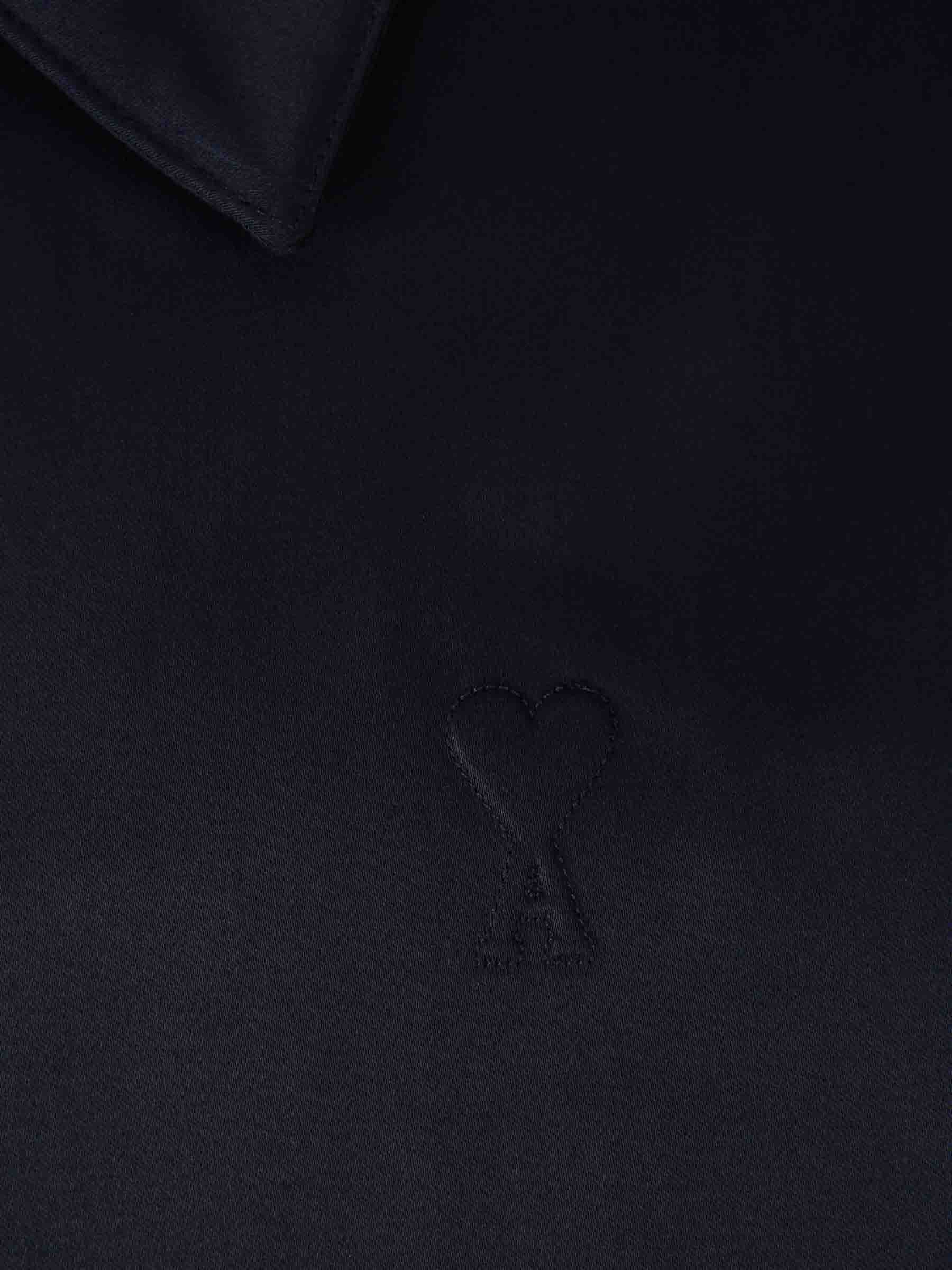 Ami Paris Hombre Barcelona Cazadora Cremallera Ami de Coeur color Azul Noche sku 512-002484 01 - Foto 4