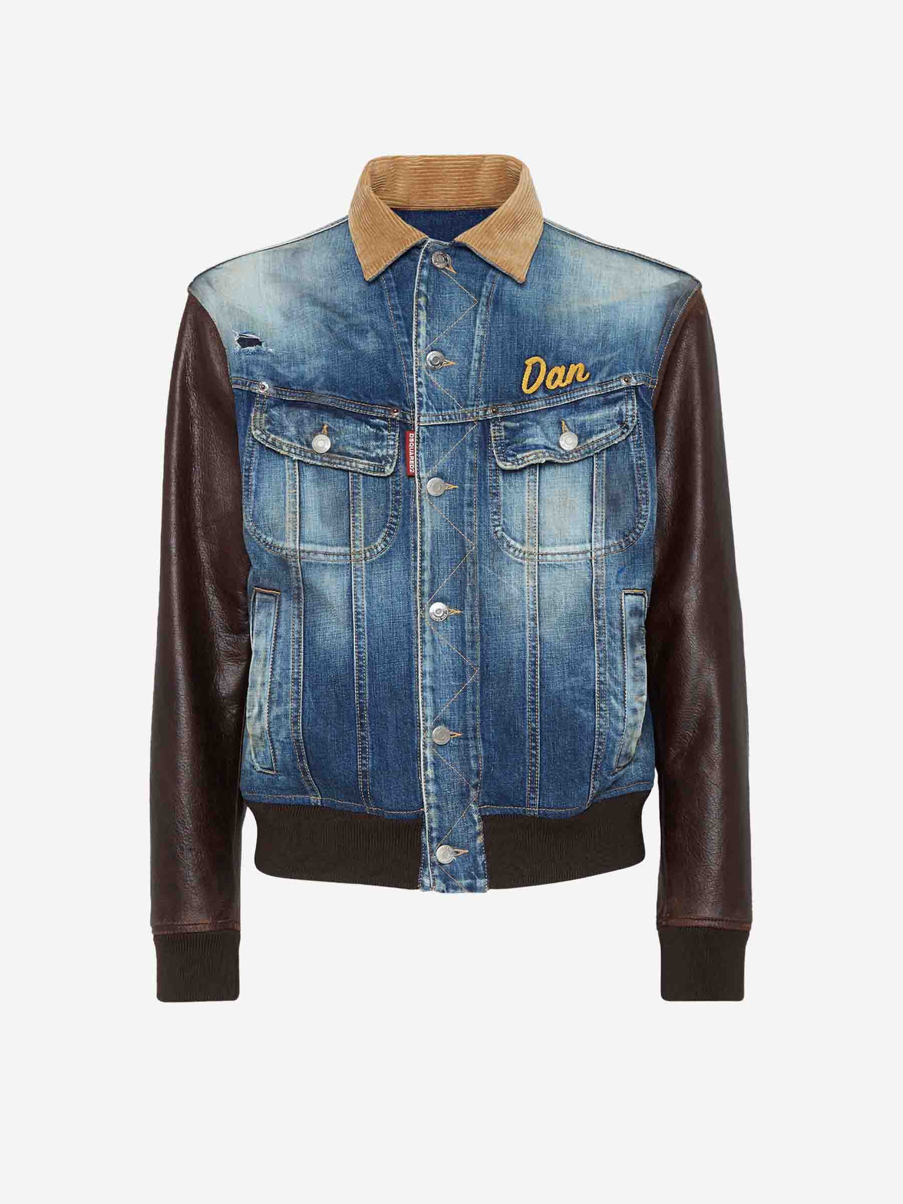 Dsquared2 Hombre Barcelona Cazadora Denim Piel color Azul Denim Oscuro sku 512-002494 01 - Foto 1