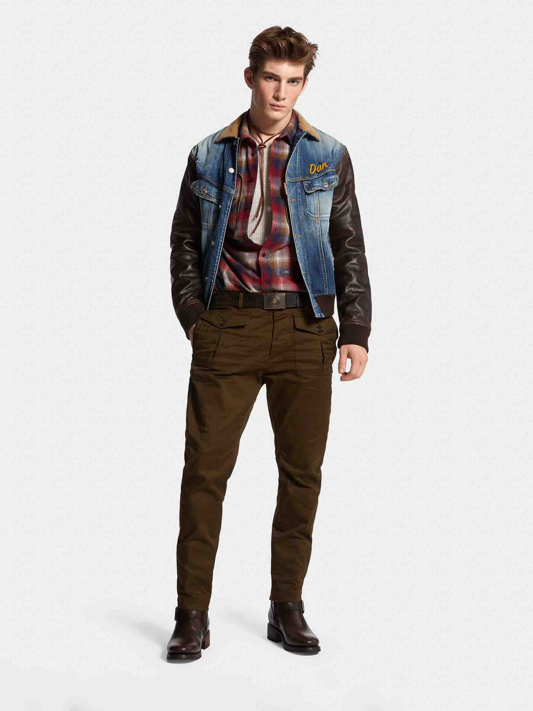 Dsquared2 Hombre Barcelona Cazadora Denim Piel color Azul Denim Oscuro sku 512-002494 01 - Foto 2